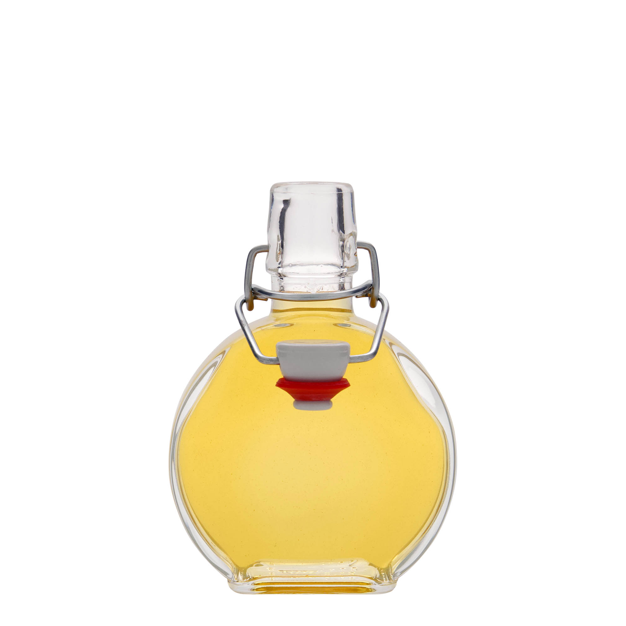 200 ml glass bottle 'Sensatione', rectangular, opening: swing top closure