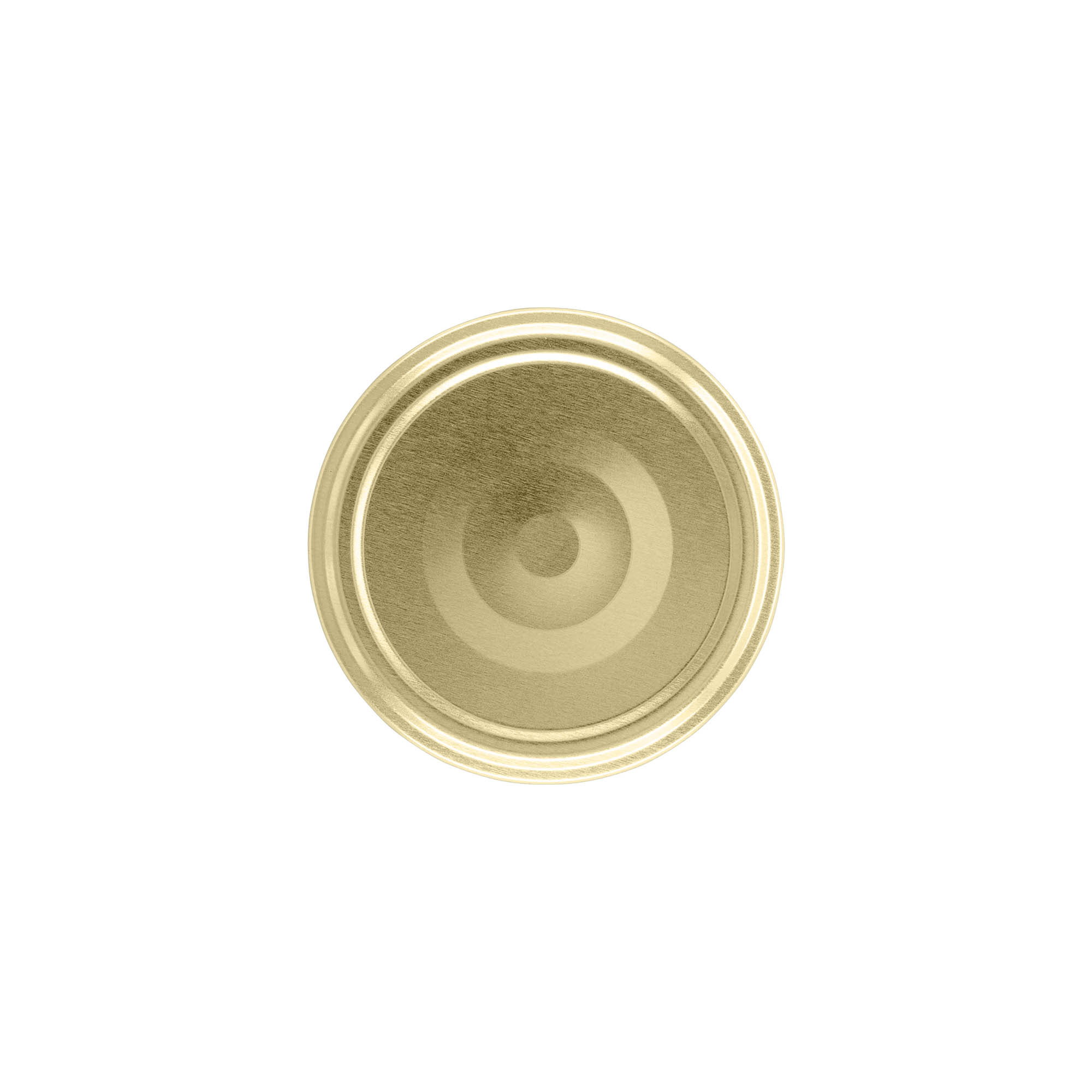Twist-off lid, tinplate, gold, for opening: TO 66