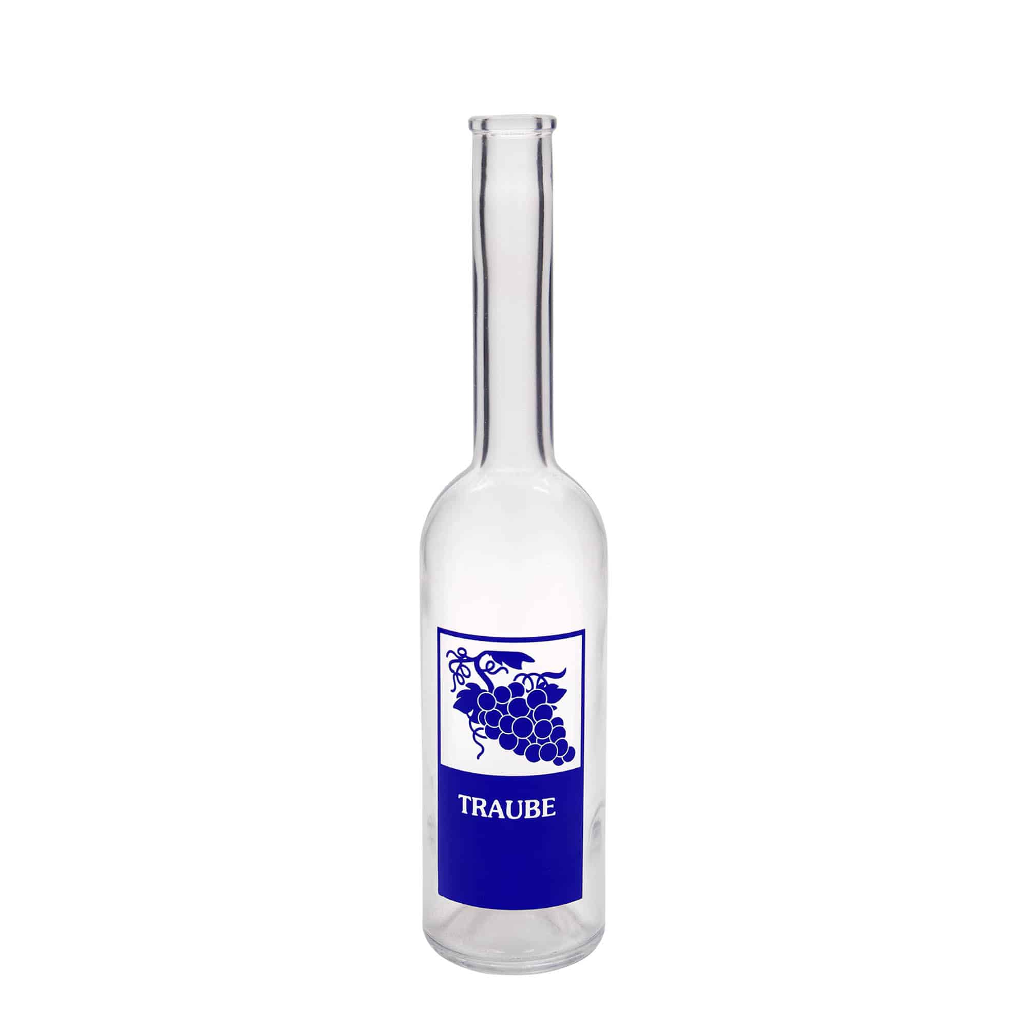 500 ml glass bottle 'Opera', motif: grape, opening: cork