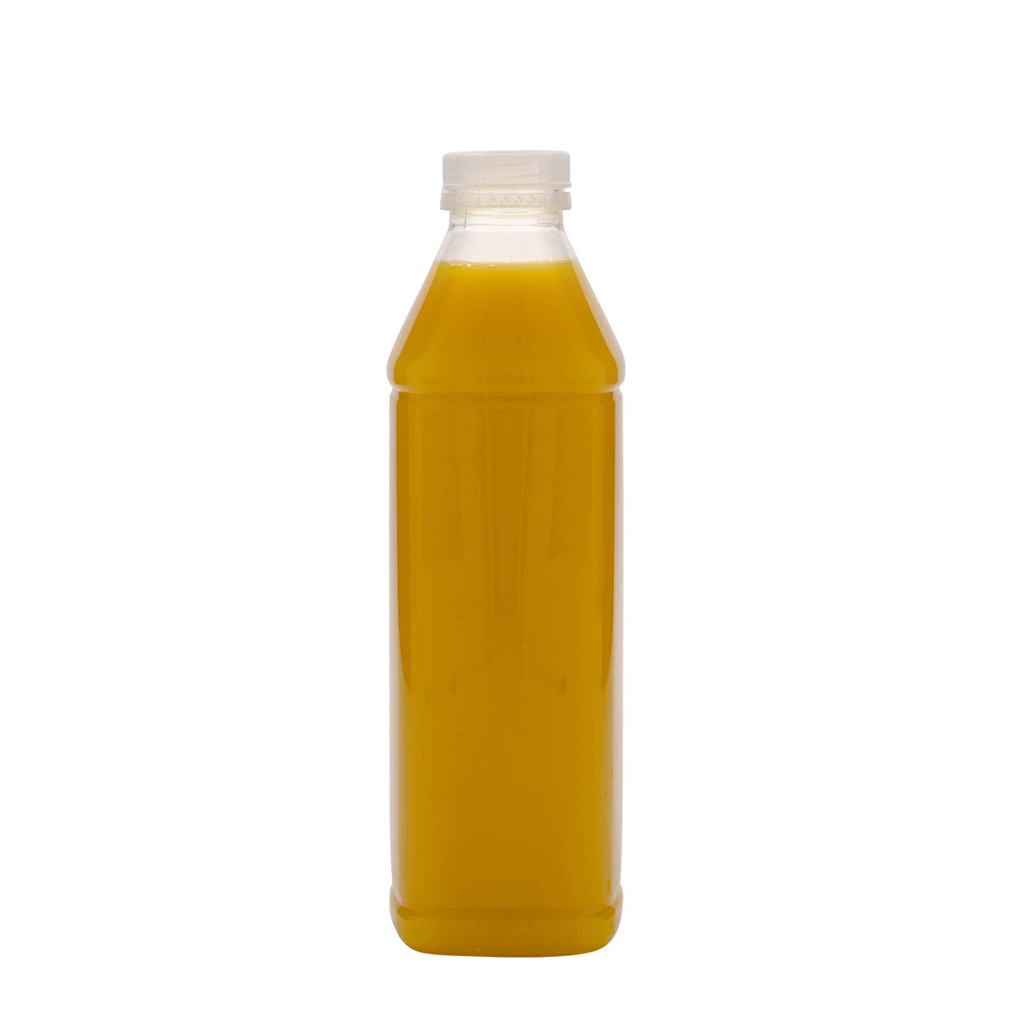 1,000 ml PET bottle ‘Milk and Juice Carré’, square, plastic, closure: 38 mm