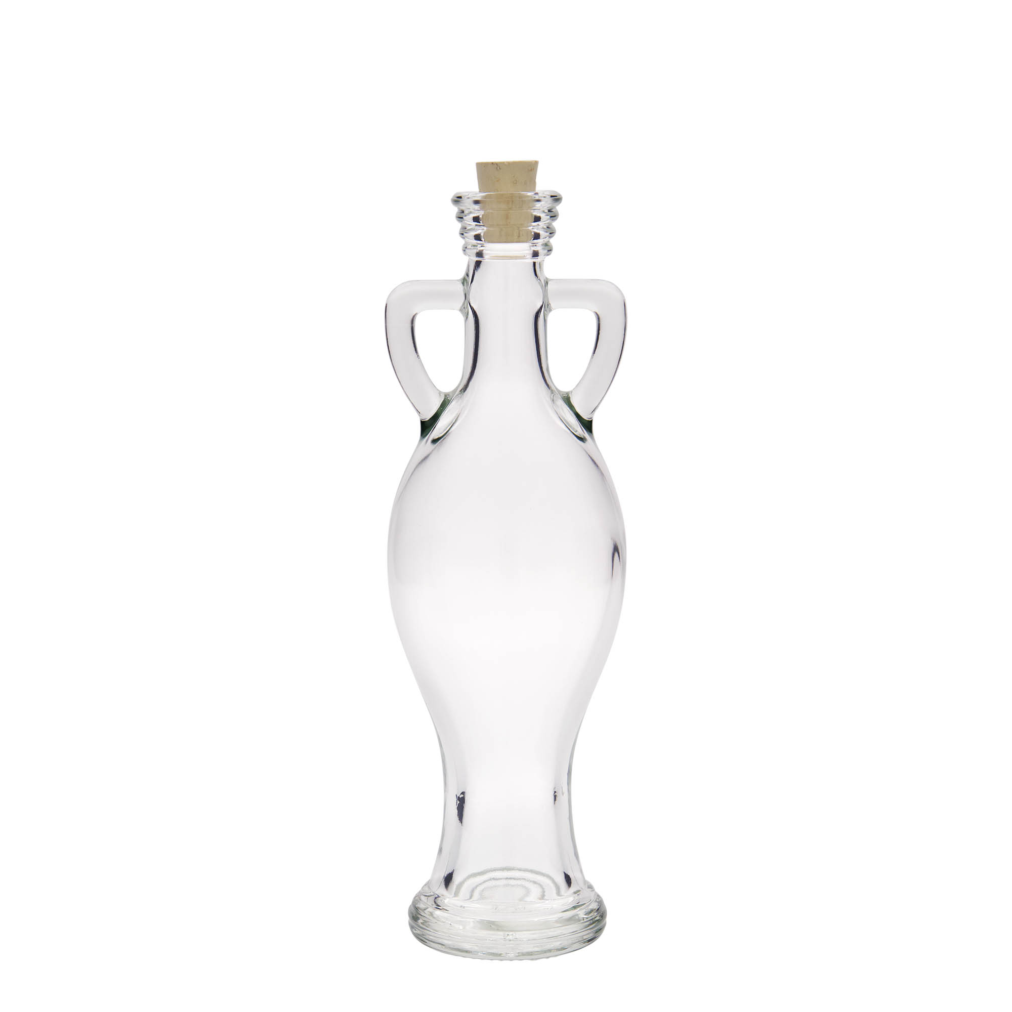 200 ml glass bottle ‘Amphora’, opening: cork