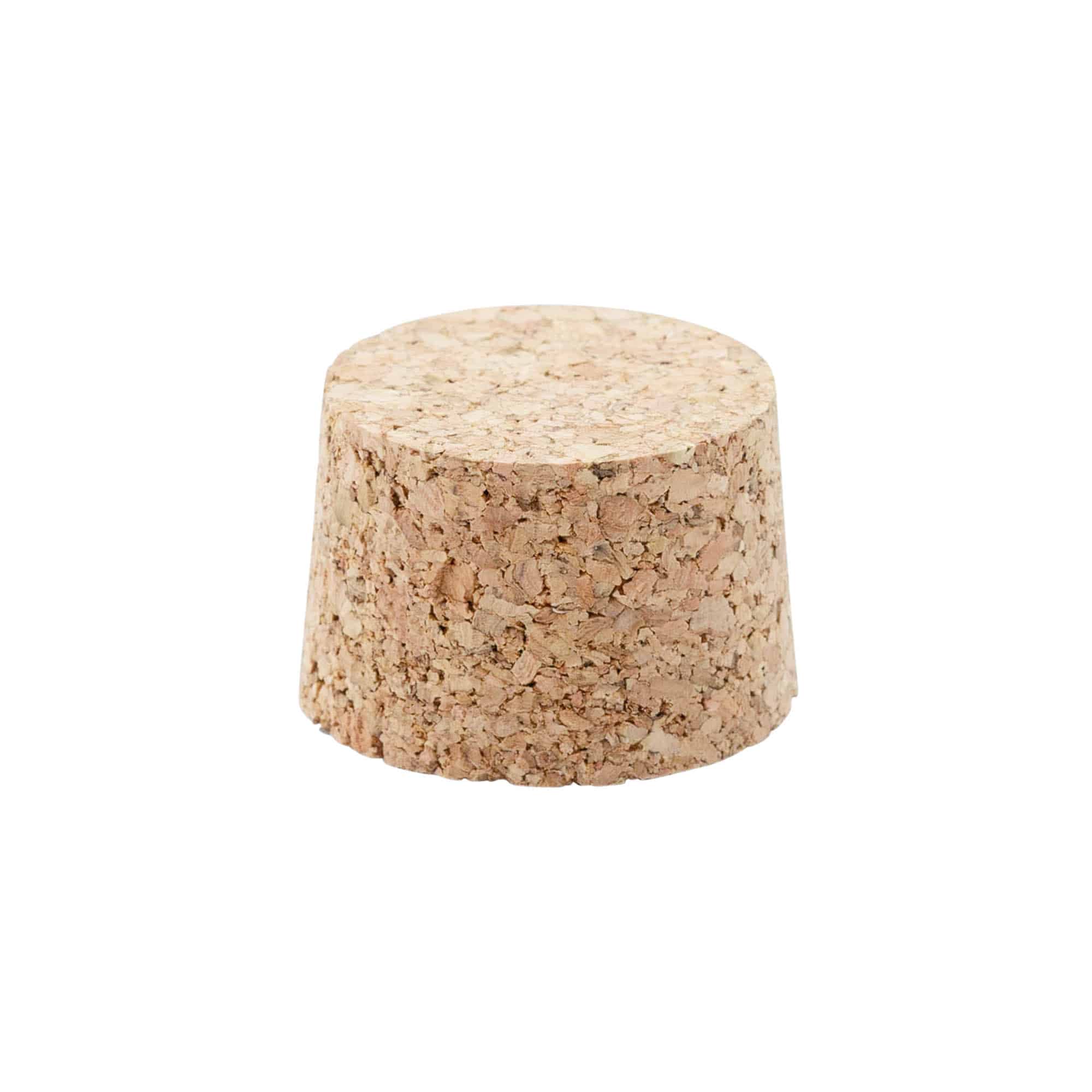 Tapered cork 38-42 x 27, press cork, beige, for opening: cork