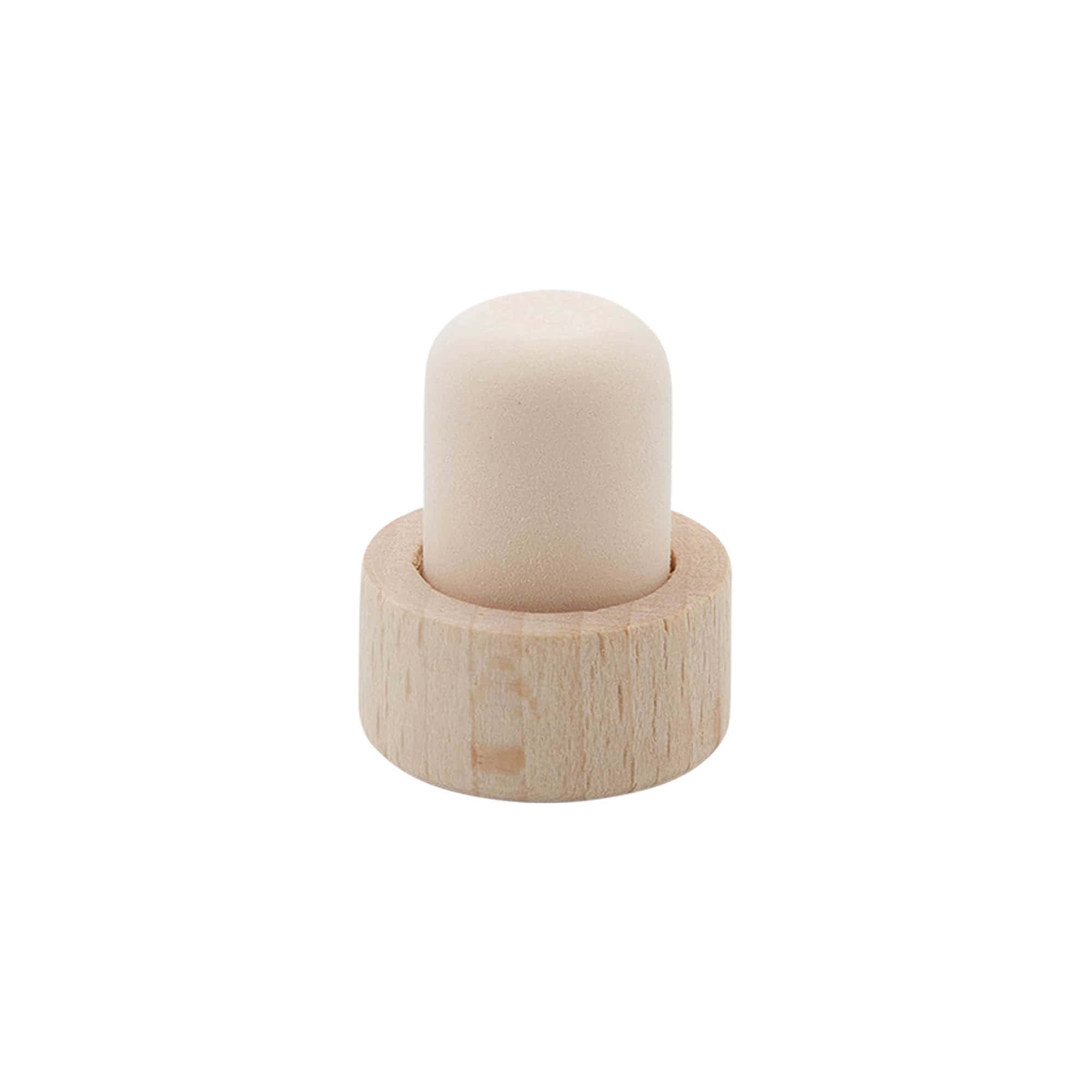 Handle corks 19 mm, wood/plastic, for opening: cork