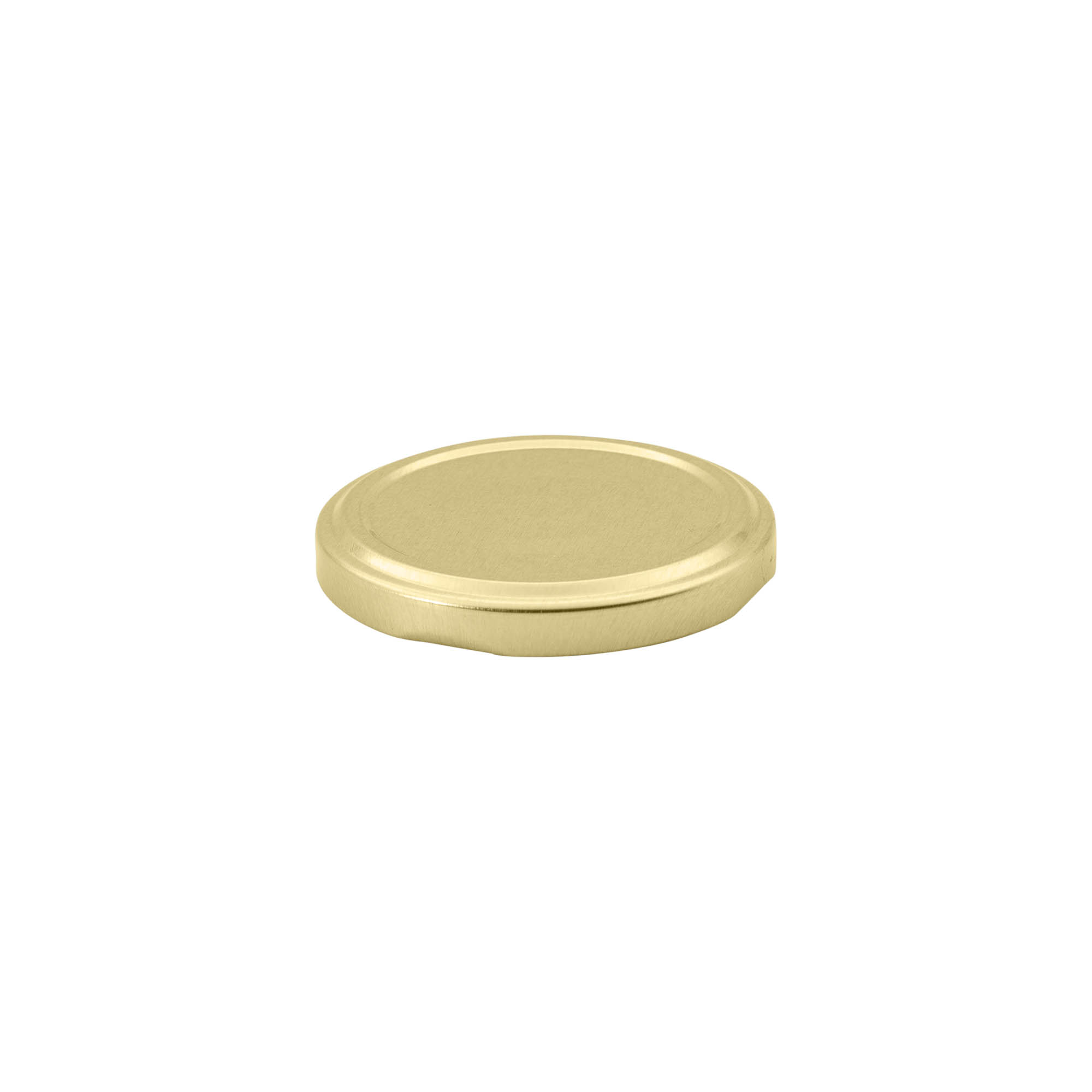 Twist-off lid, tinplate, gold, for opening: TO 63 Twist-off lid, tinplate, gold, for opening: TO 63