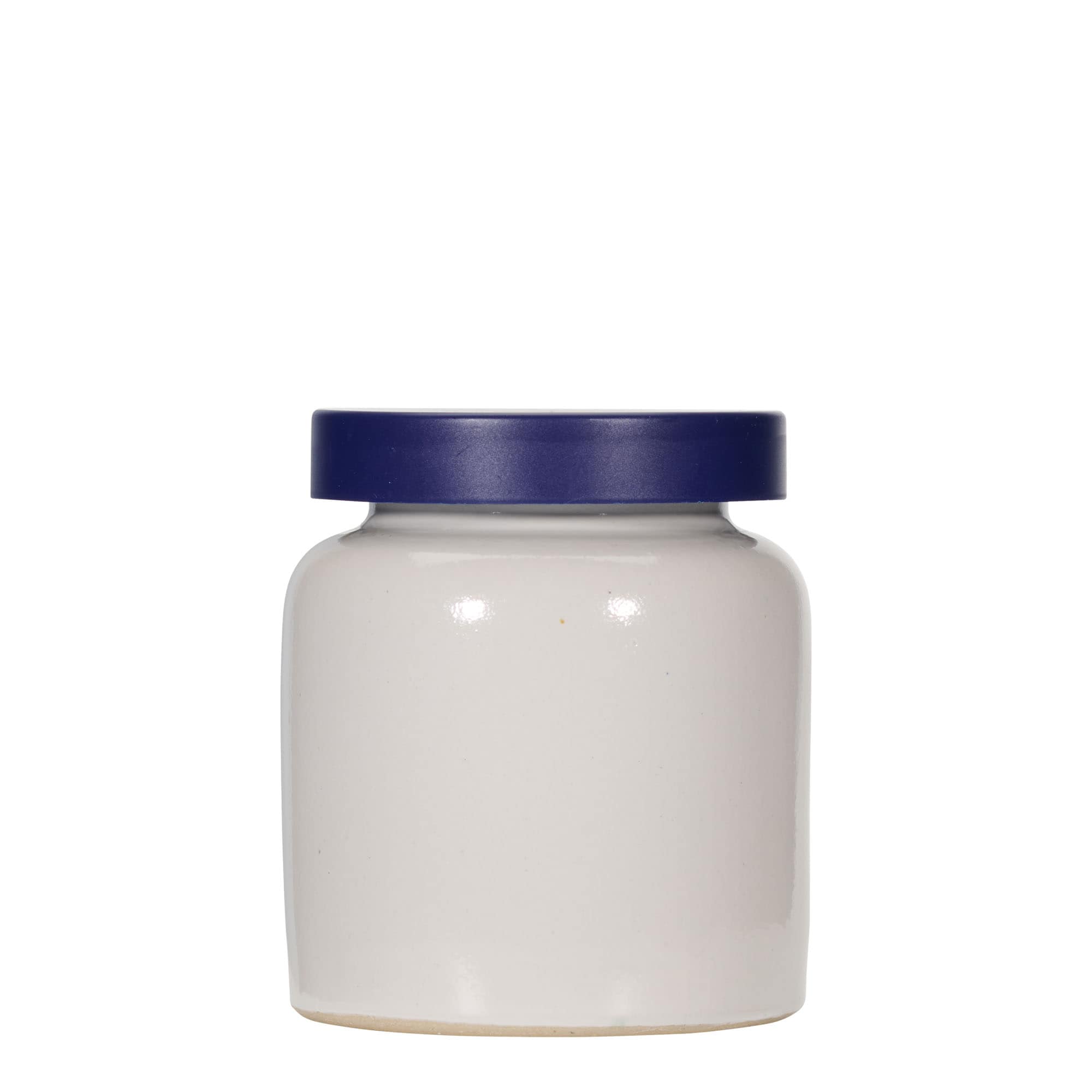 270 ml stoneware pot, ceramic, white, opening: slip lid