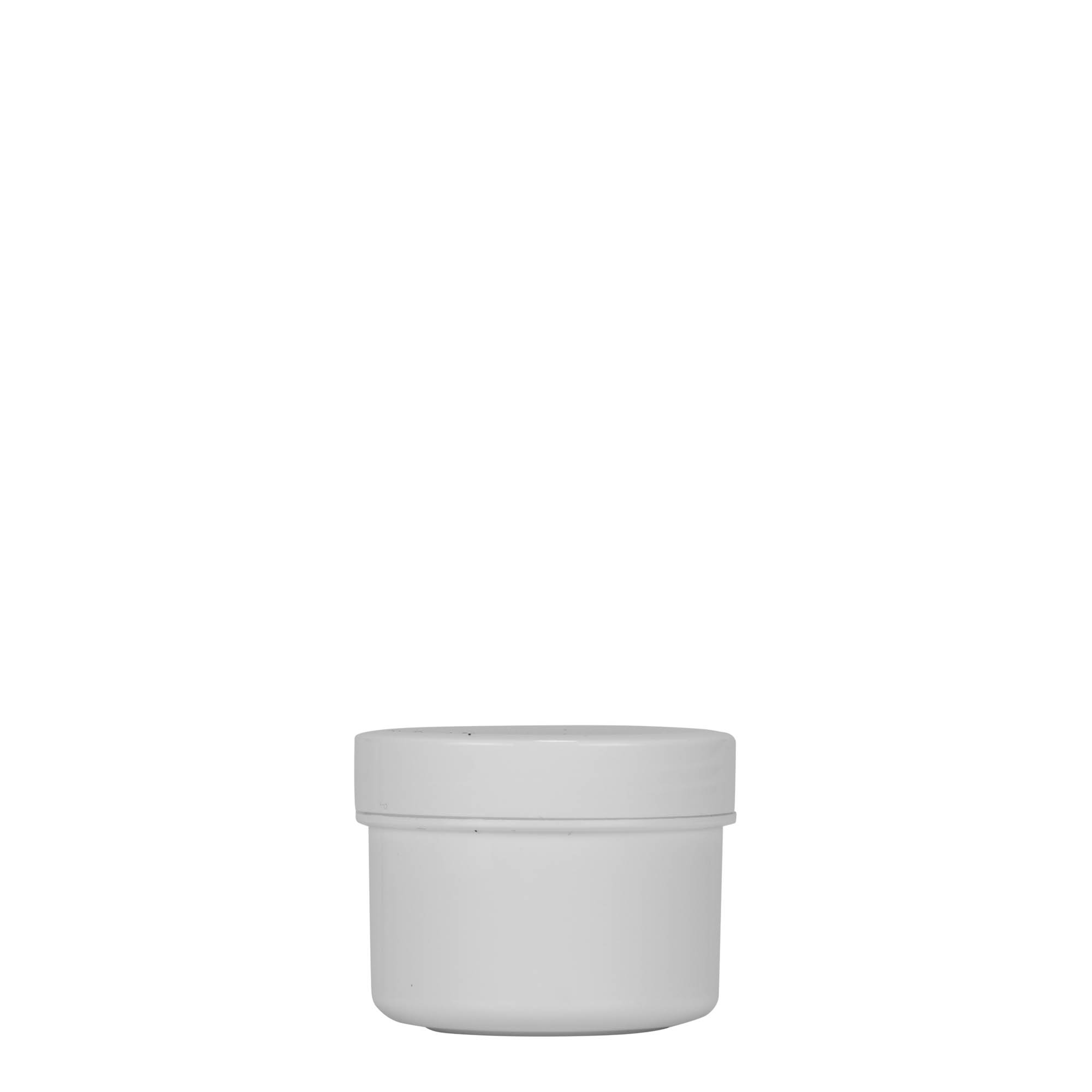 35 ml plastic jar ‘White Line’, PP, white, opening: screw cap