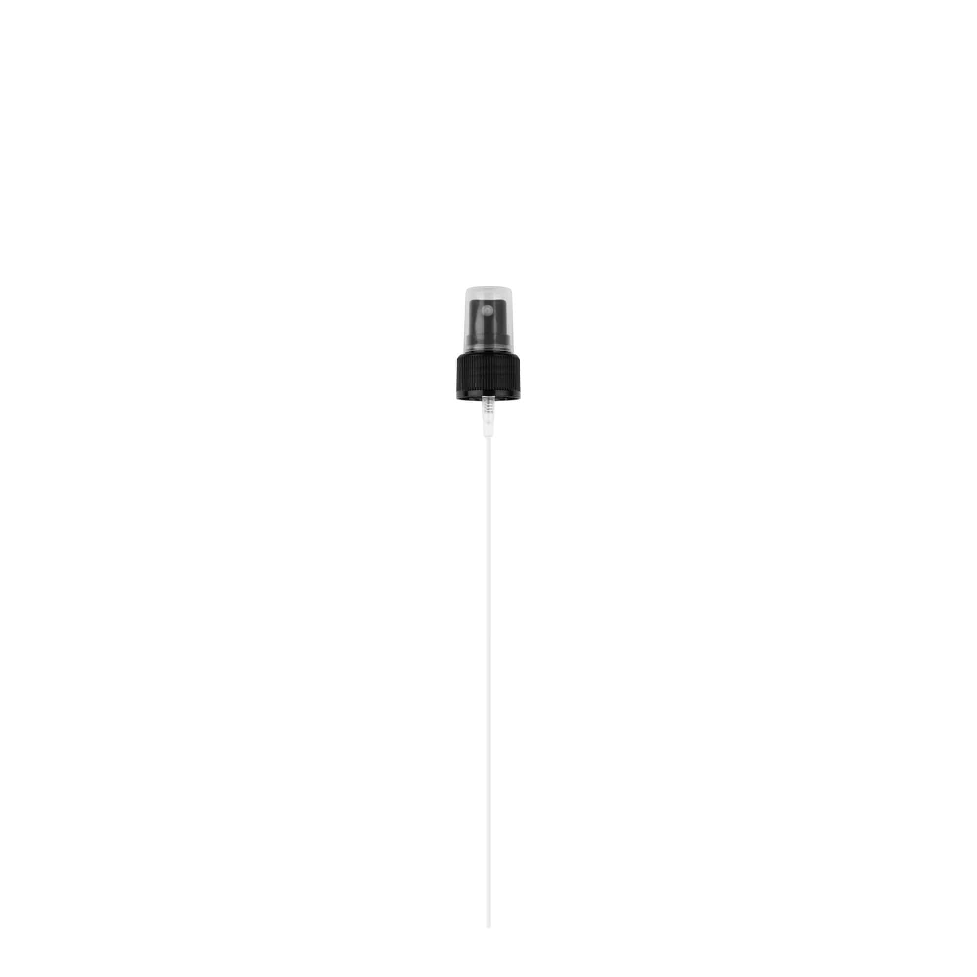 Screw cap spray atomiser, PP plastic, black, for opening: 24/410