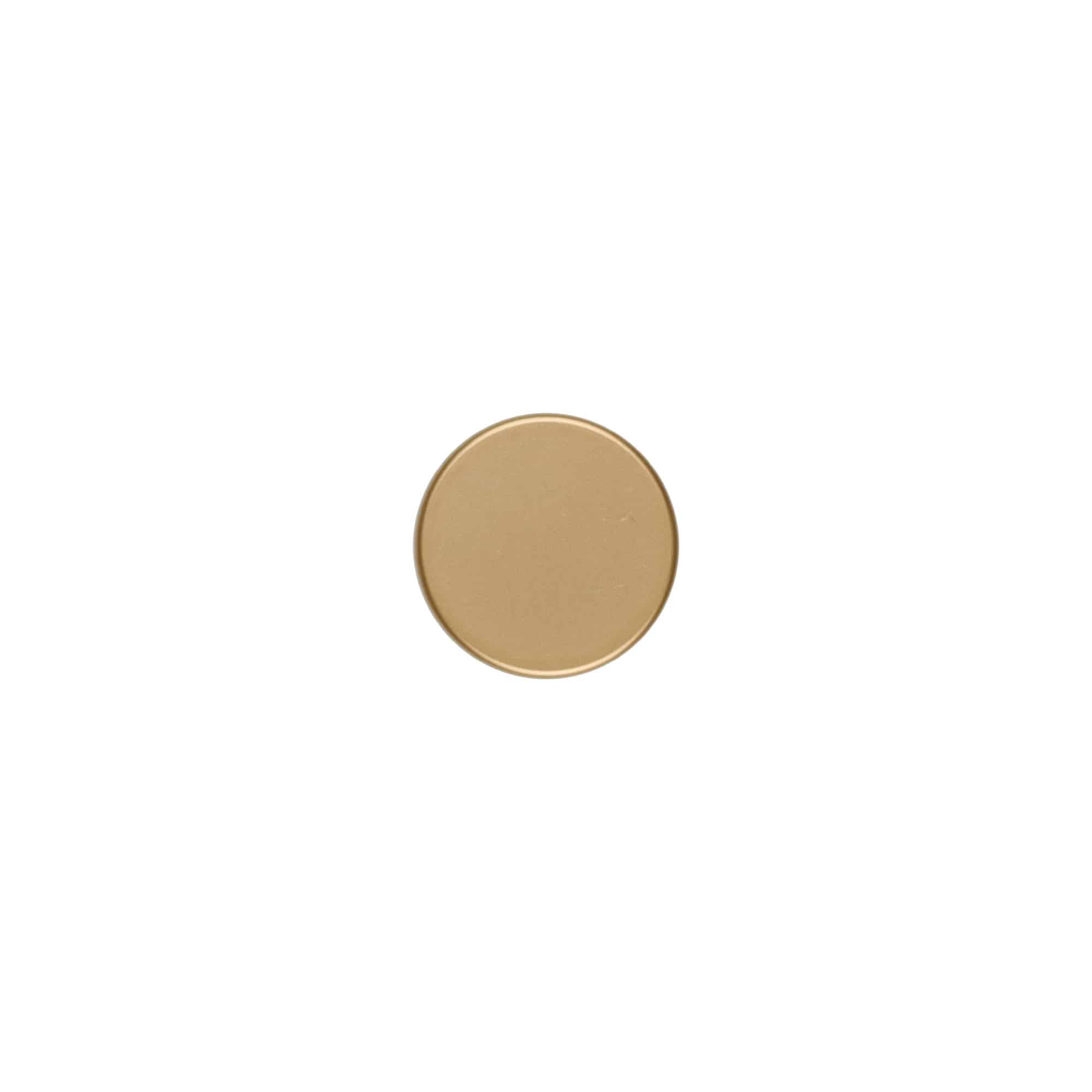 Screw cap, ABS plastic, matte gold, for opening: GPI 33/400 Screw cap, ABS plastic, matte gold, for opening: GPI 33/400