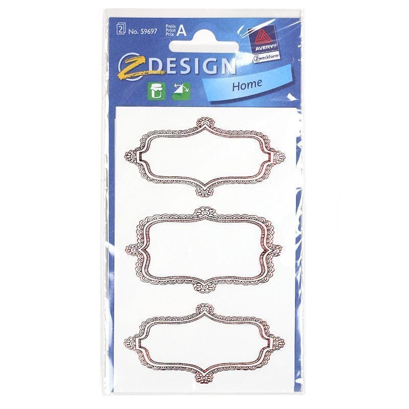 Zweckform Labels 'Stone Fruits', rectangular, paper, multicoloured