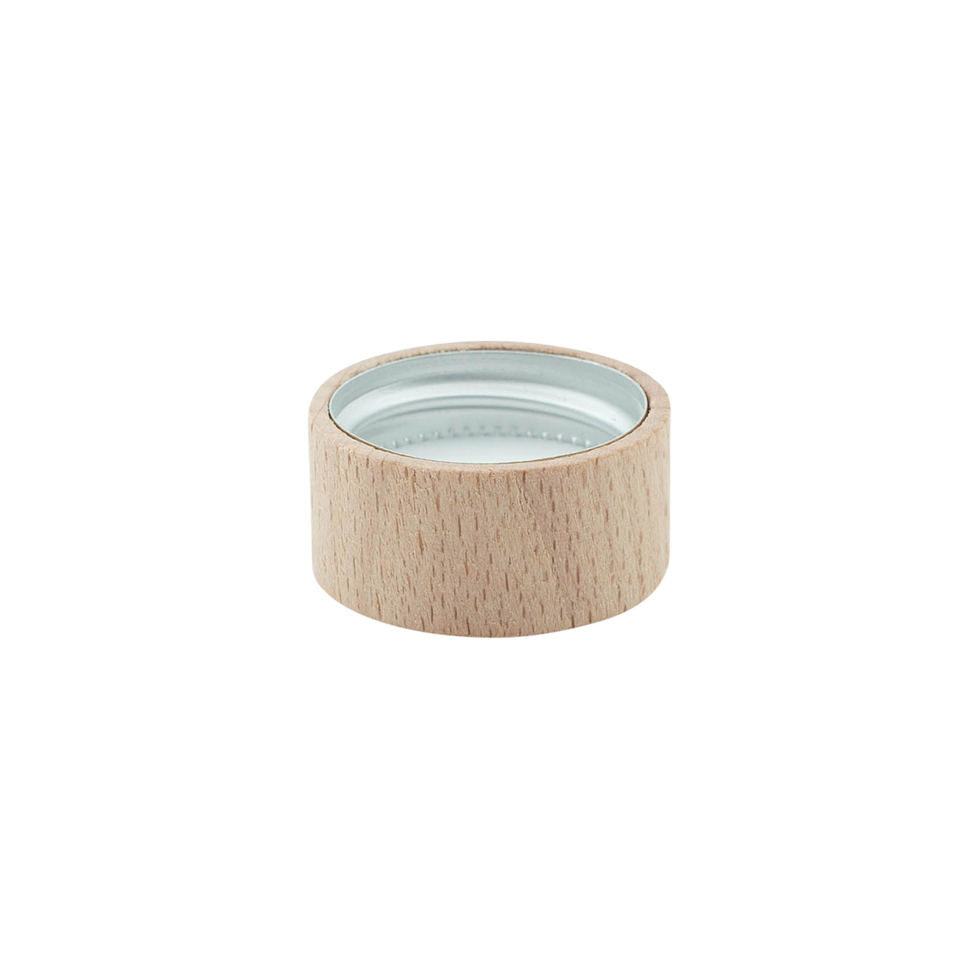 Screw cap, wood, beige, for opening: GPI 28/400 Screw cap, wood, beige, for opening: GPI 28/400