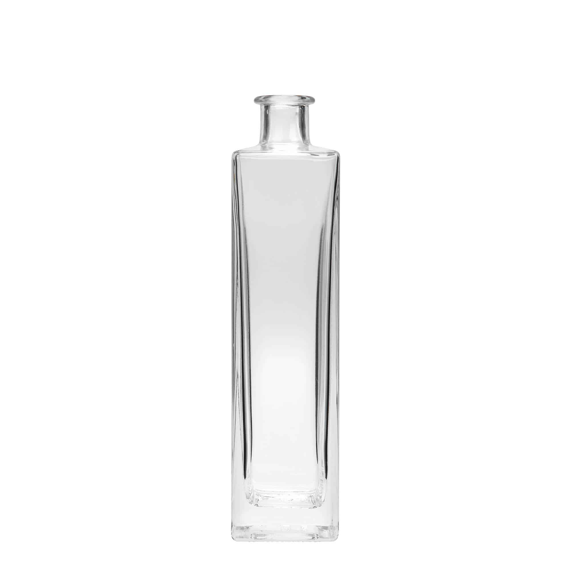 500 ml glass bottle 'Rafaello', square, opening: cork