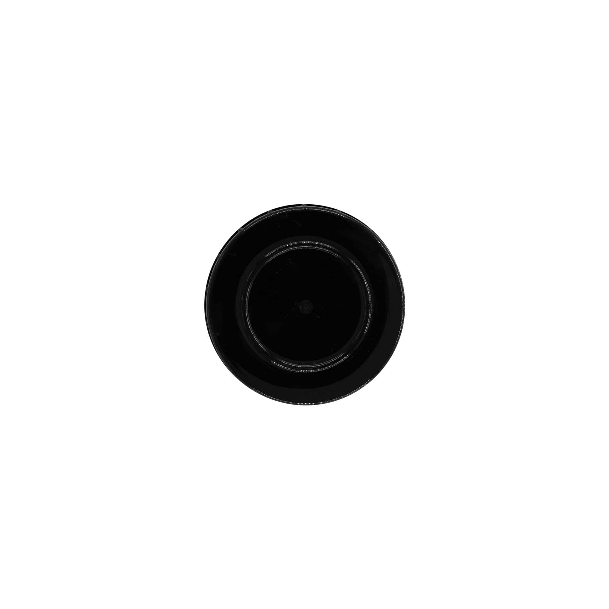 Screw cap, PP plastic, black, for opening: DIN 45