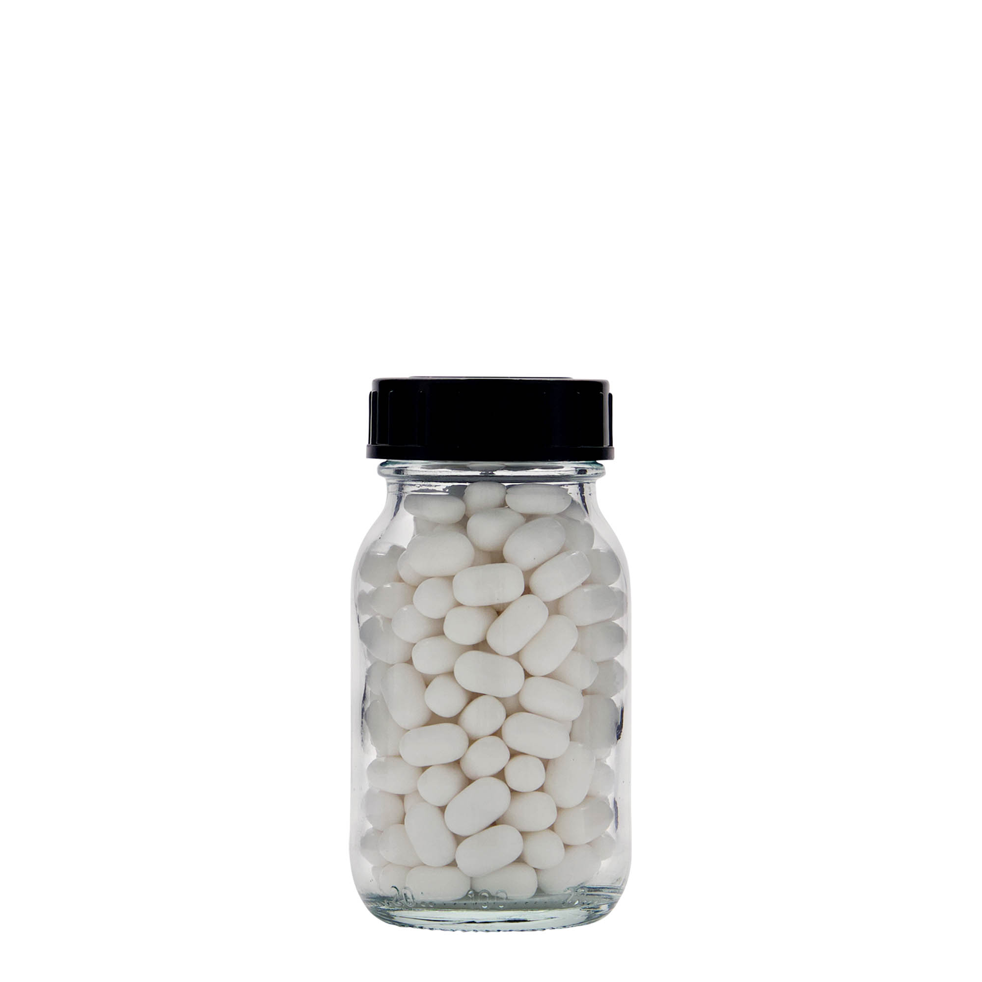 100 ml wide-neck glass, opening: DIN 40