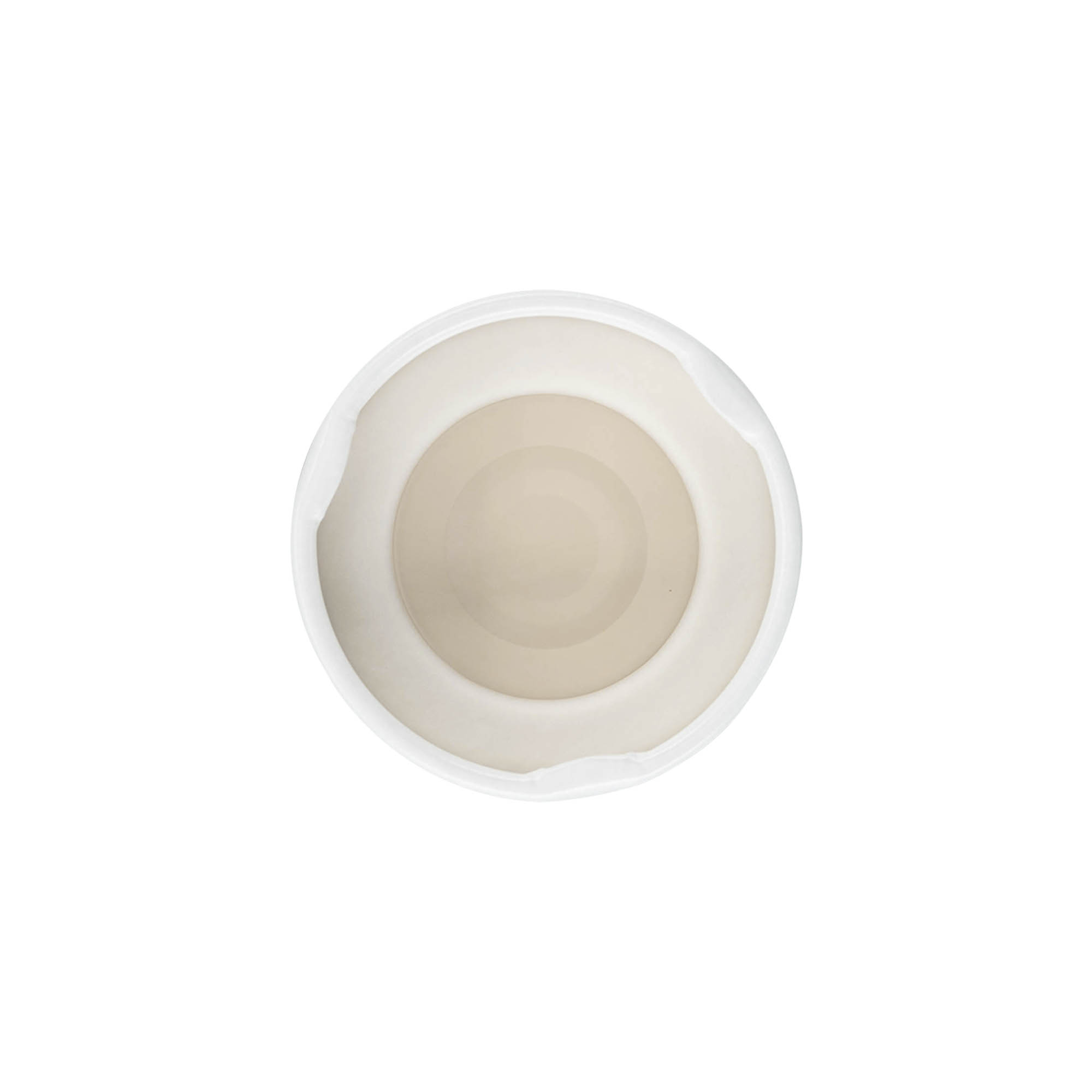 Twist-off lid, tinplate, white, for opening: TO 38 Twist-off lid, tinplate, white, for opening: TO 38