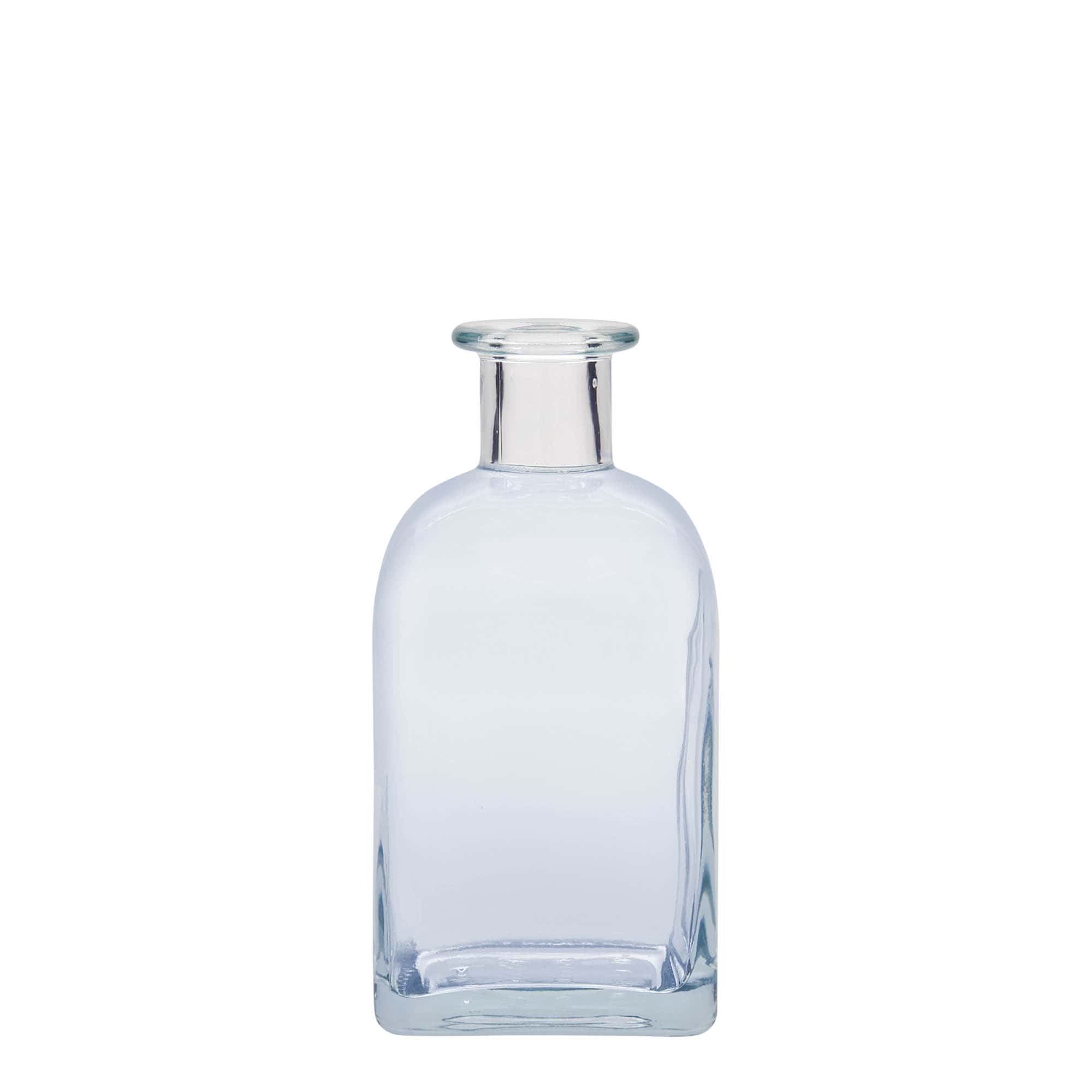 350 ml glass bottle Apotheker Carré, square, opening: cork