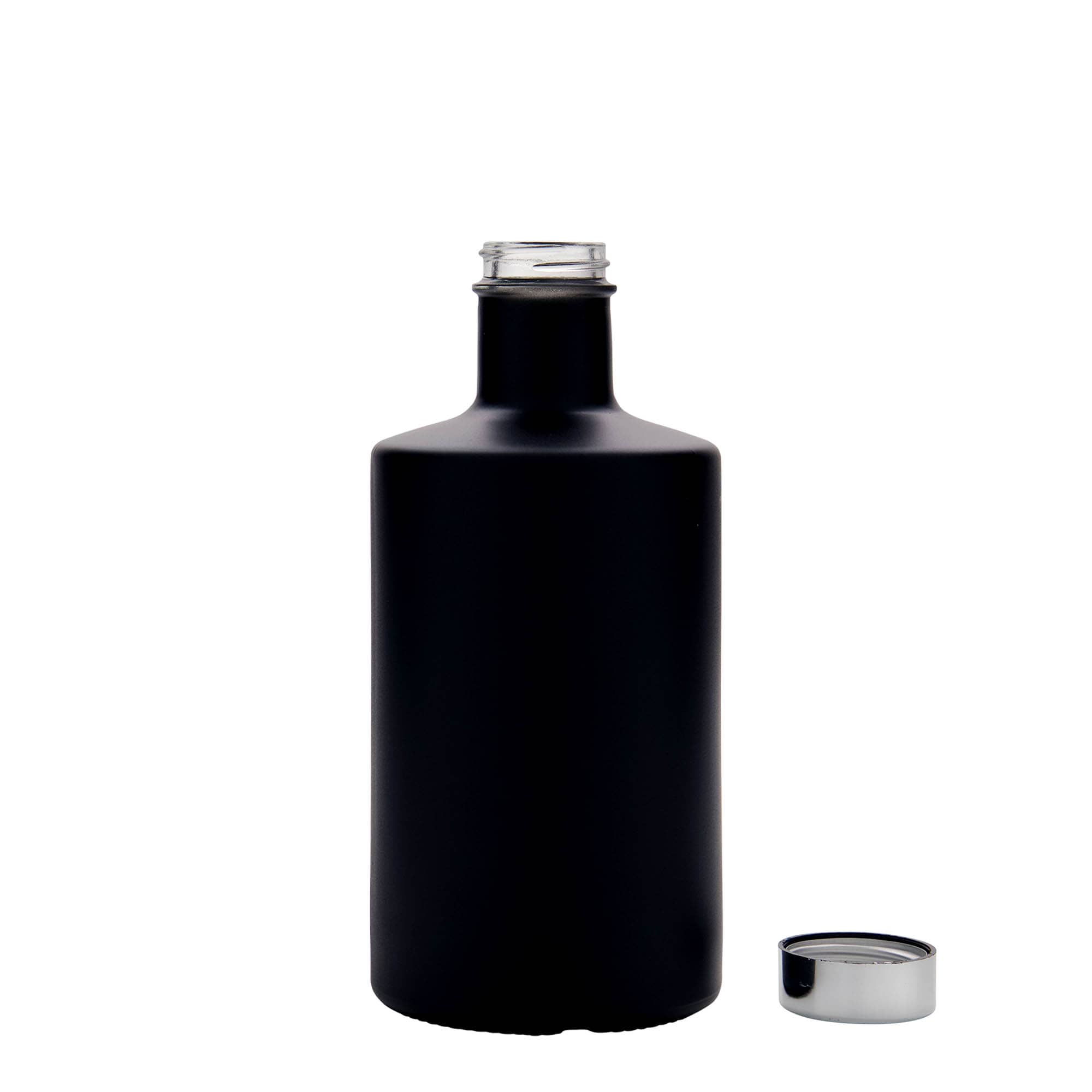 500 ml glass bottle 'Caroline', black, opening: GPI 33