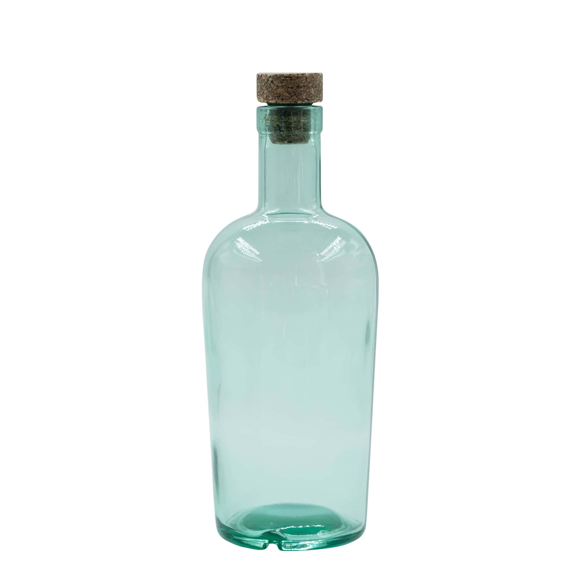 700 ml glass bottle 'Teo Light', opening: cork