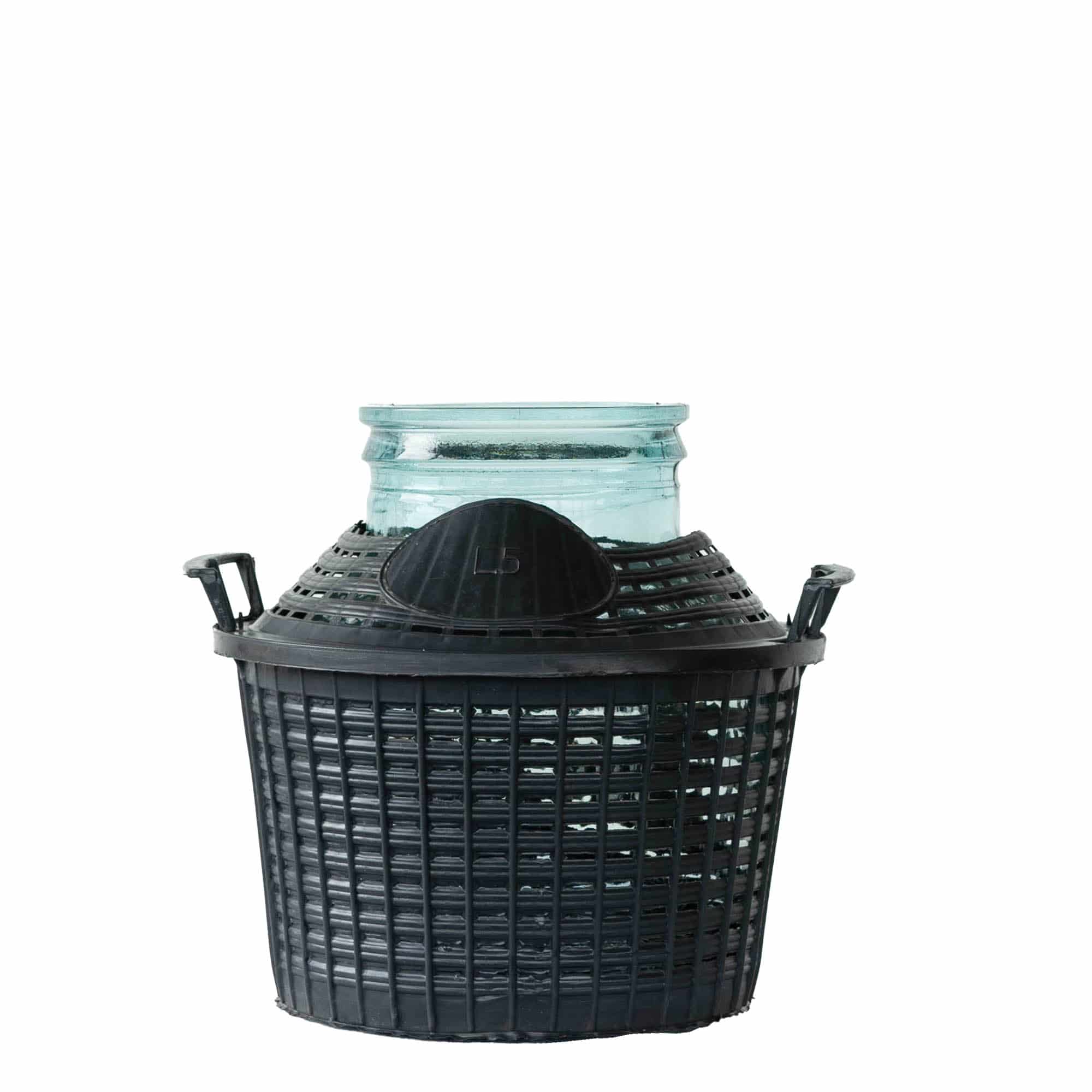 5 l wide-neck balloon bottle, glass, opening: slip lid