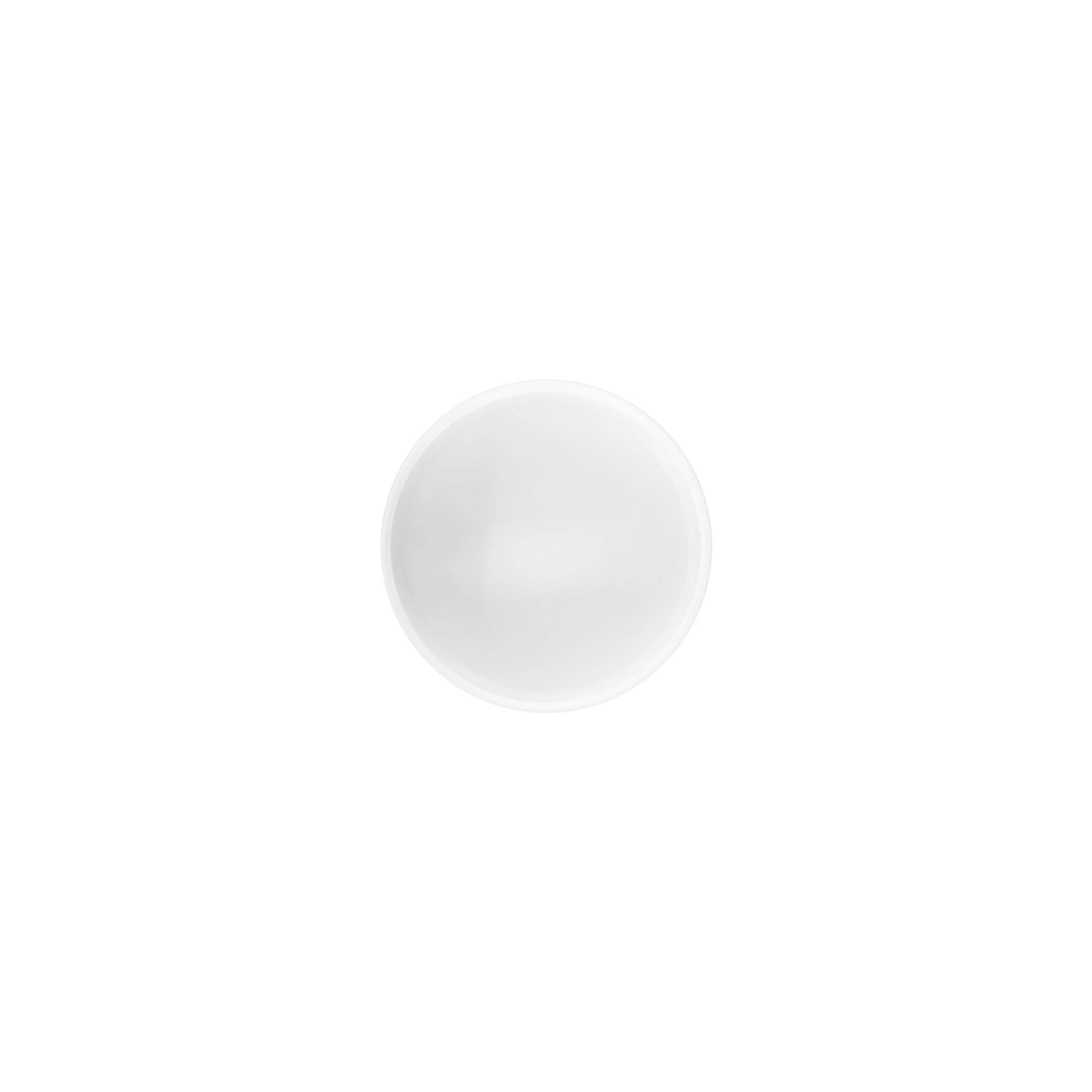 Screw cap 'White Line' 35ml, PP plastic, white Screw cap 'White Line' 35ml, PP plastic, white