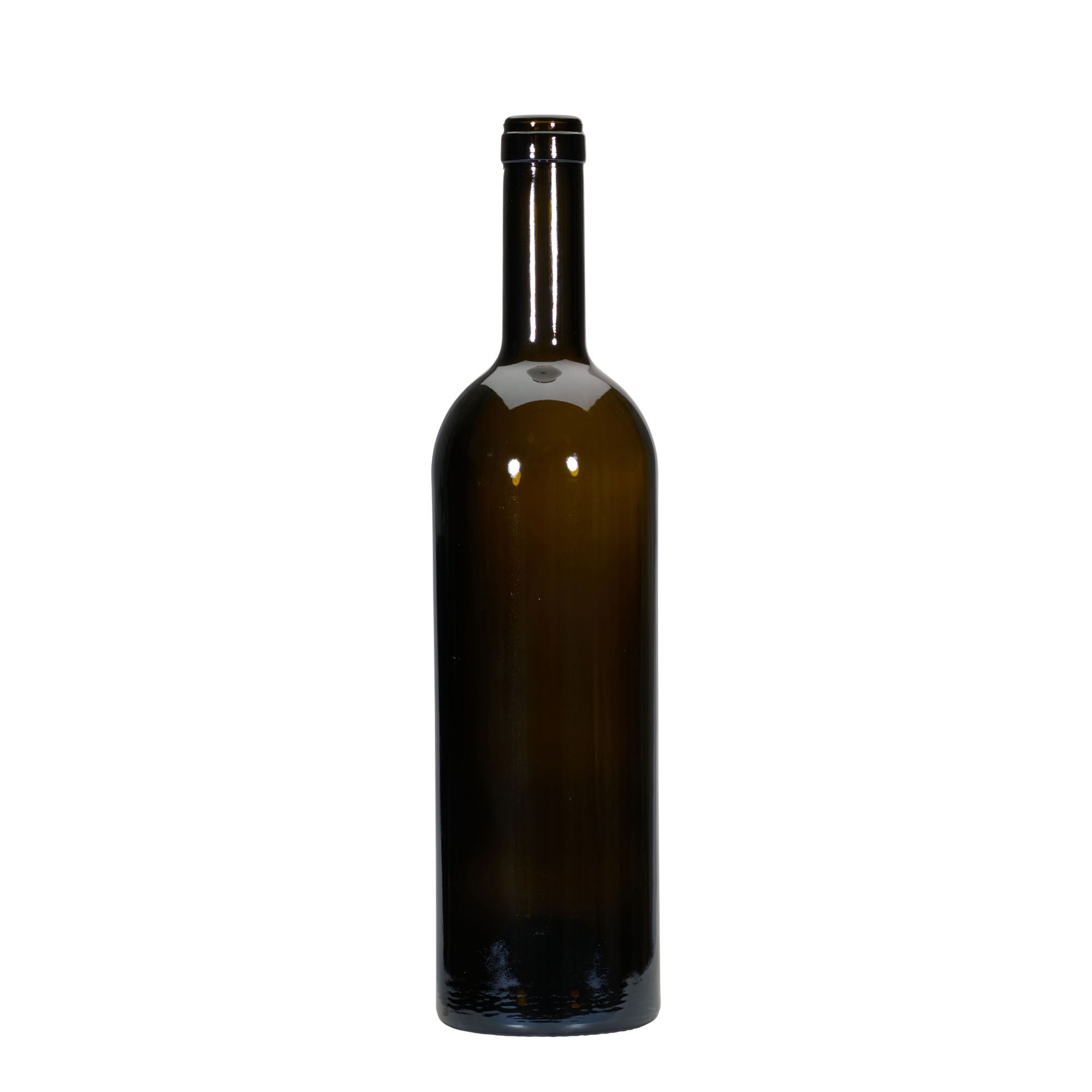 750 ml wine bottle 'Golia', antique green, neck: cork