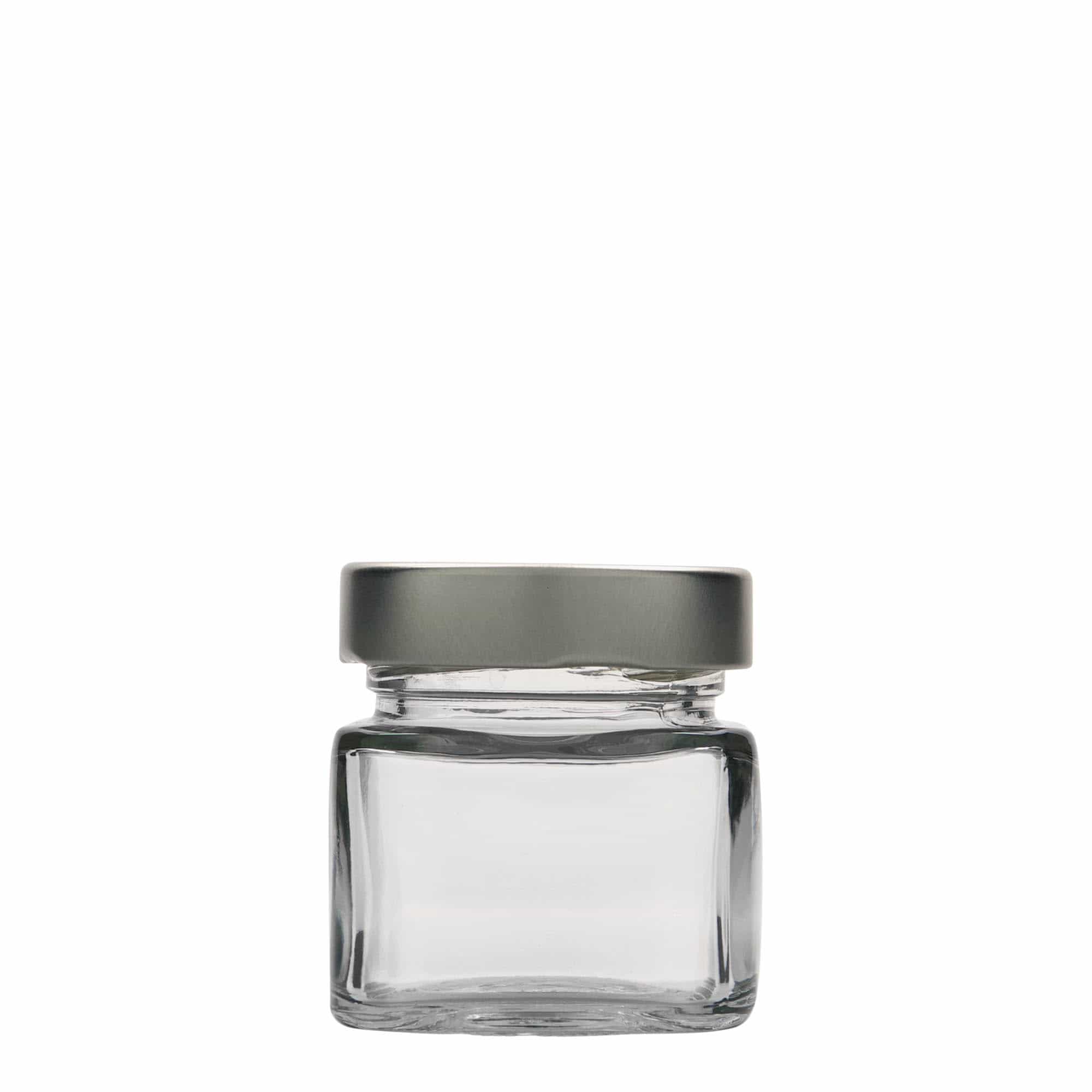 106 ml square glass 'Ikarus', opening: Deep-Twist-Off (DTO 58)