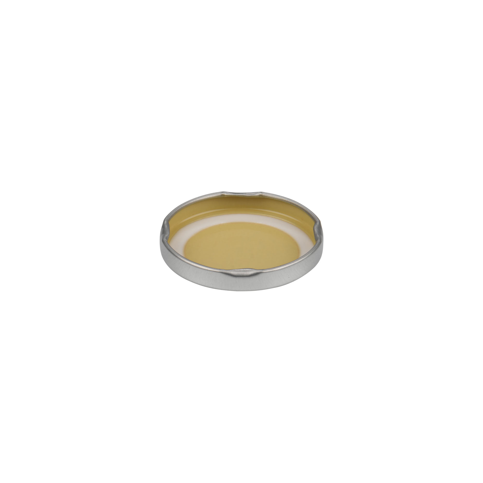 Twist-off lid, tinplate, silver, for opening: TO 48 Twist-off lid, tinplate, silver, for opening: TO 48