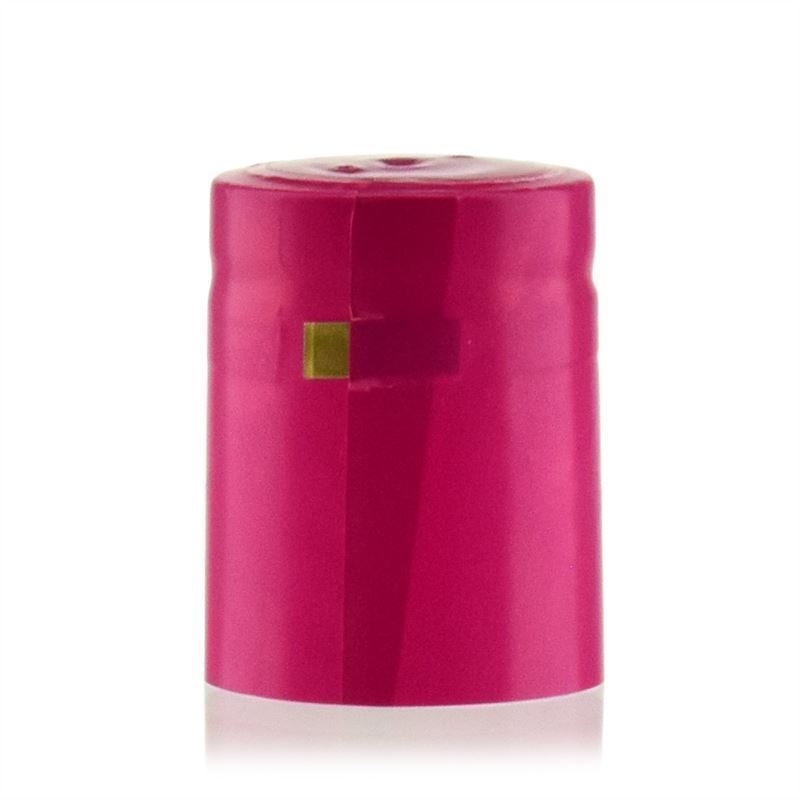 Shrink capsule 32x41, PVC plastic, pink Shrink capsule 32x41, PVC plastic, pink
