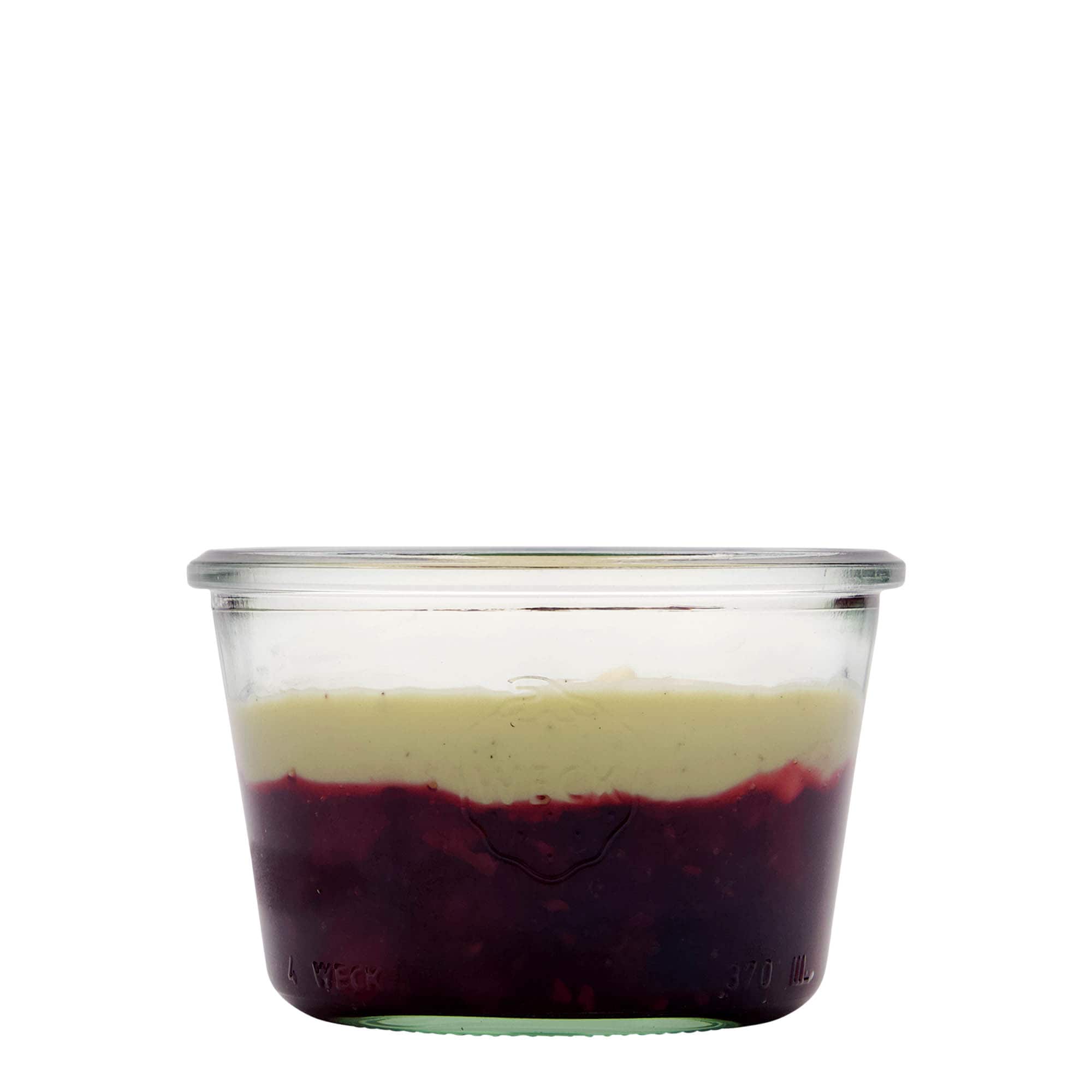 370 ml WECK inverted glass, opening: round rim