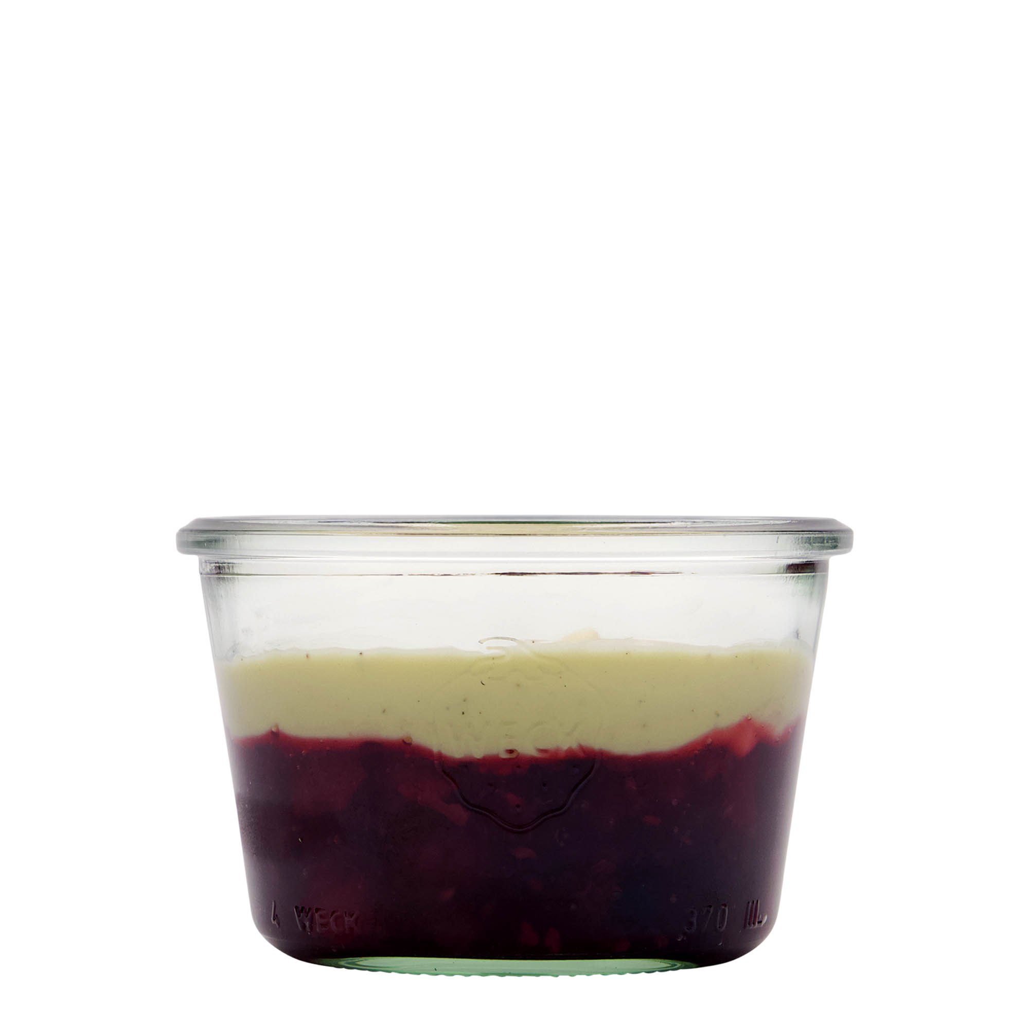 370 ml WECK inverted glass, opening: round rim