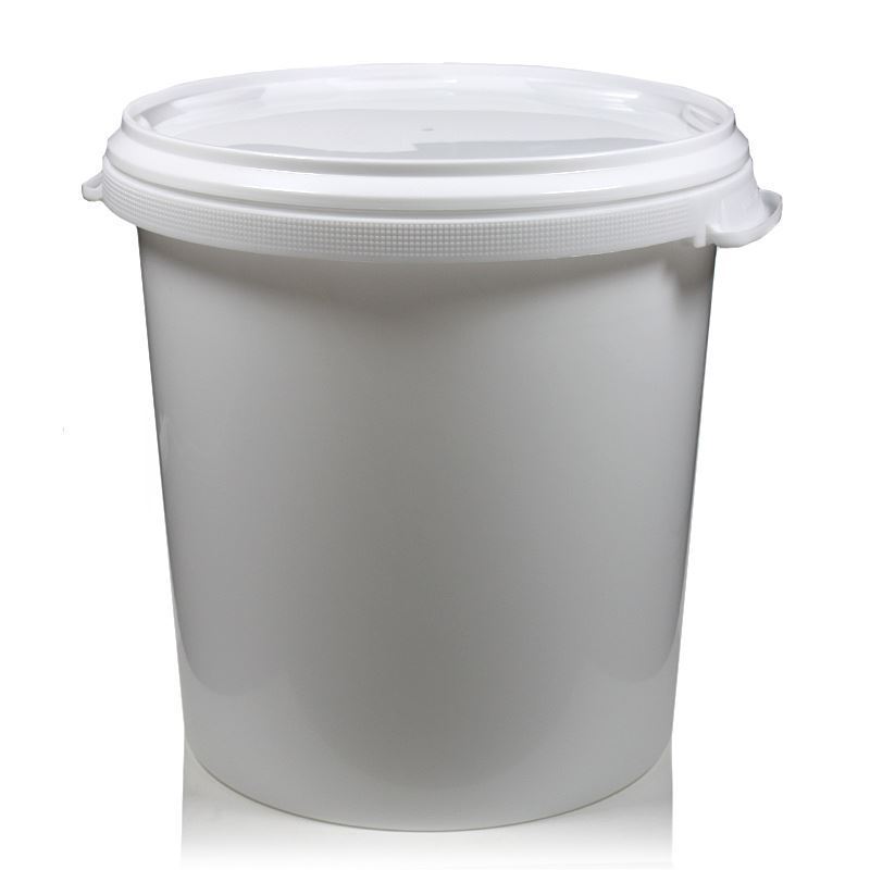 30 l bucket, PP plastic, white