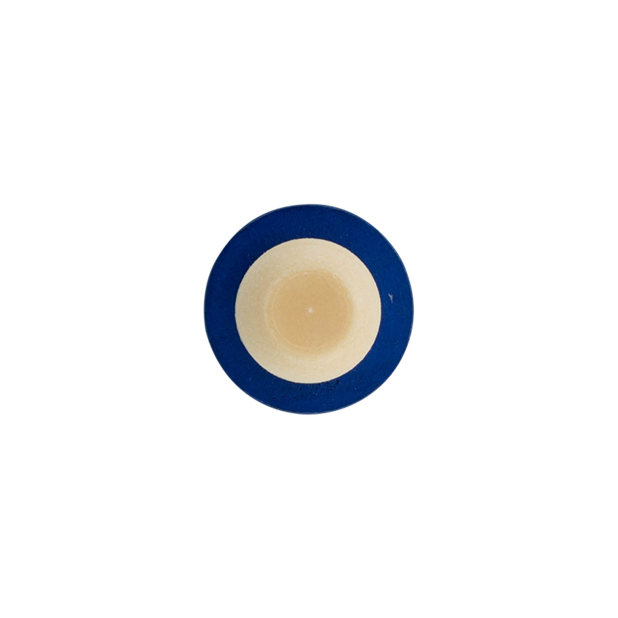 Handle cork 19 mm, wood/plastic, blue, for opening: cork Handle cork 19 mm, wood/plastic, blue, for opening: cork