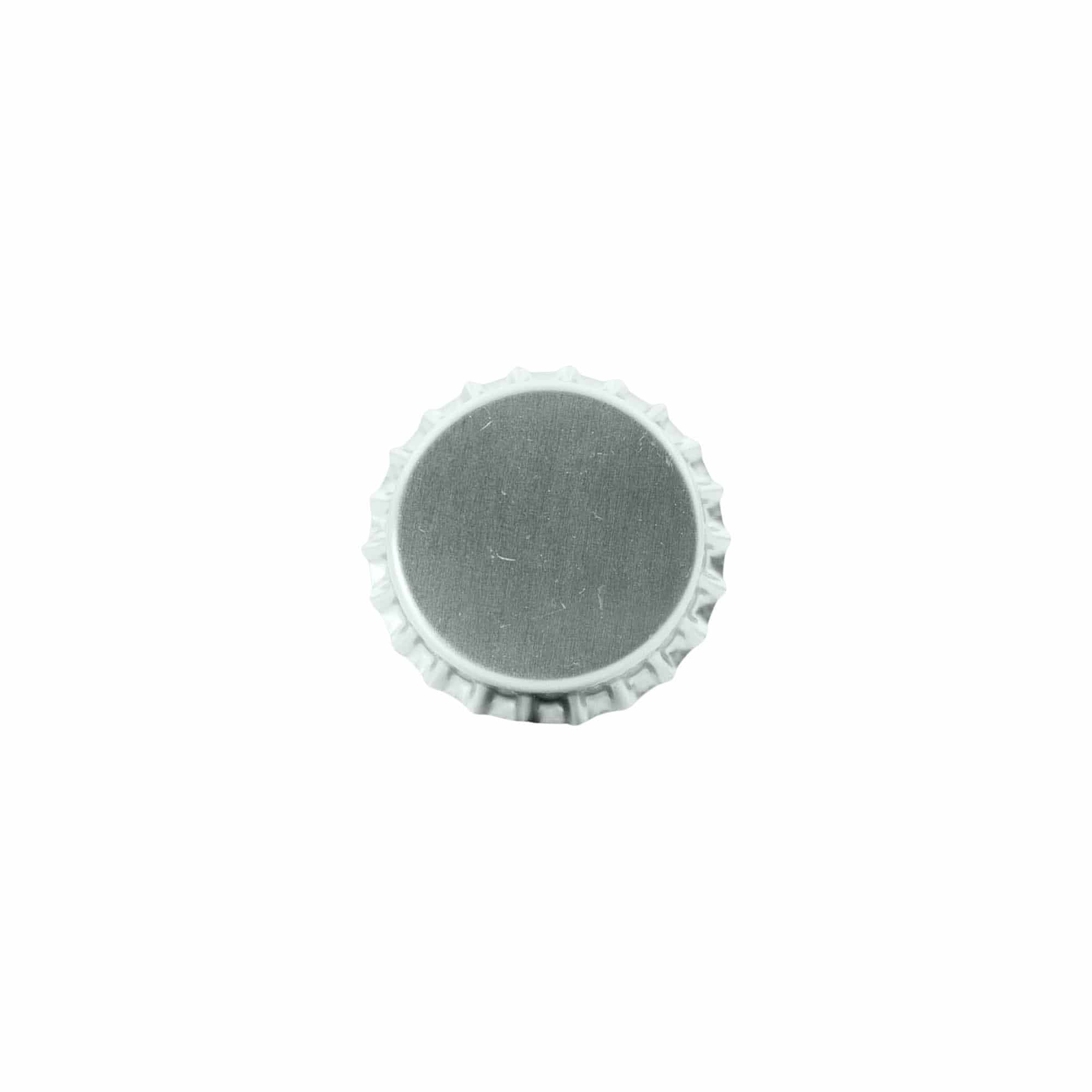 Crown caps 29 mm, metal, silver Crown caps 29 mm, metal, silver