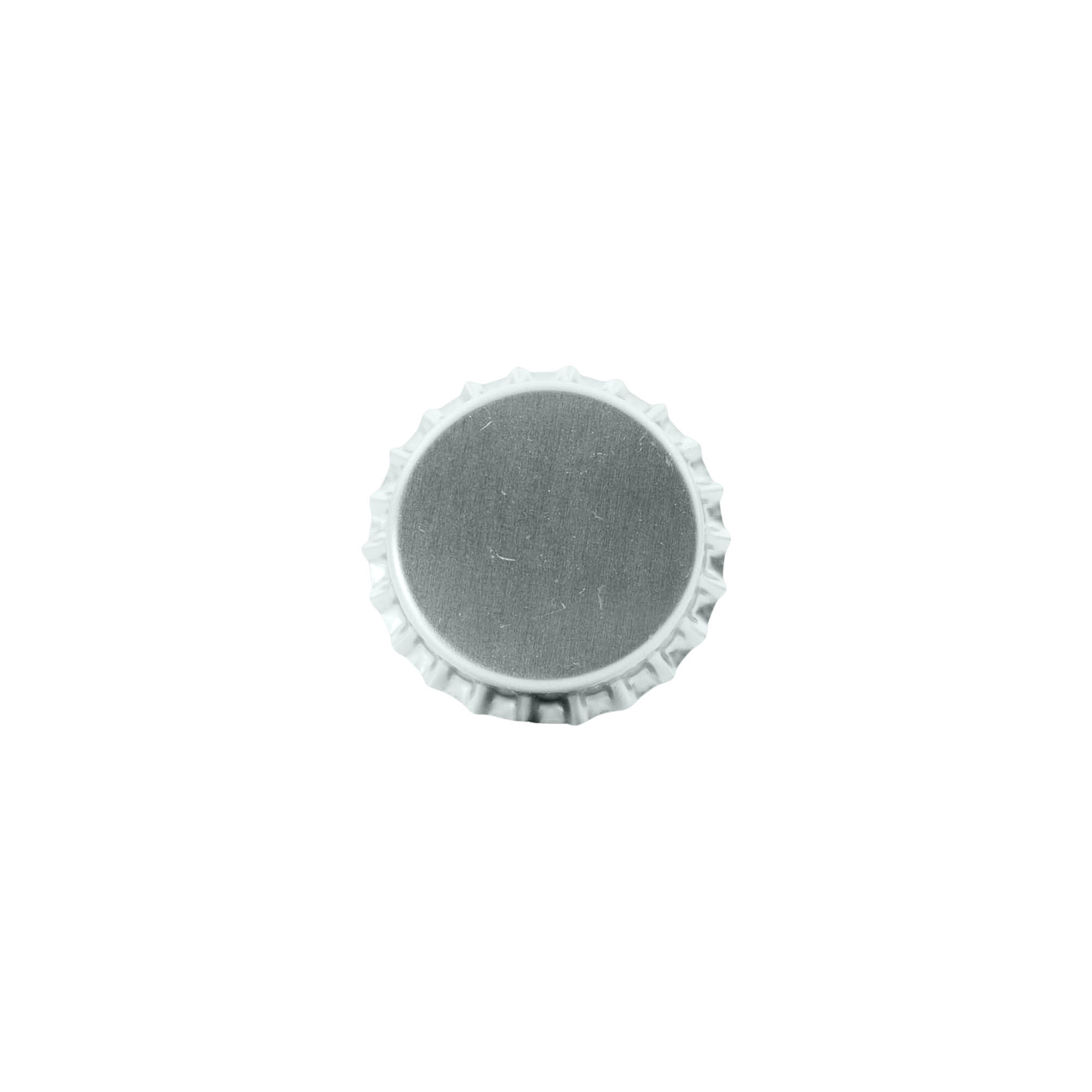 Crown caps 29 mm, metal, silver