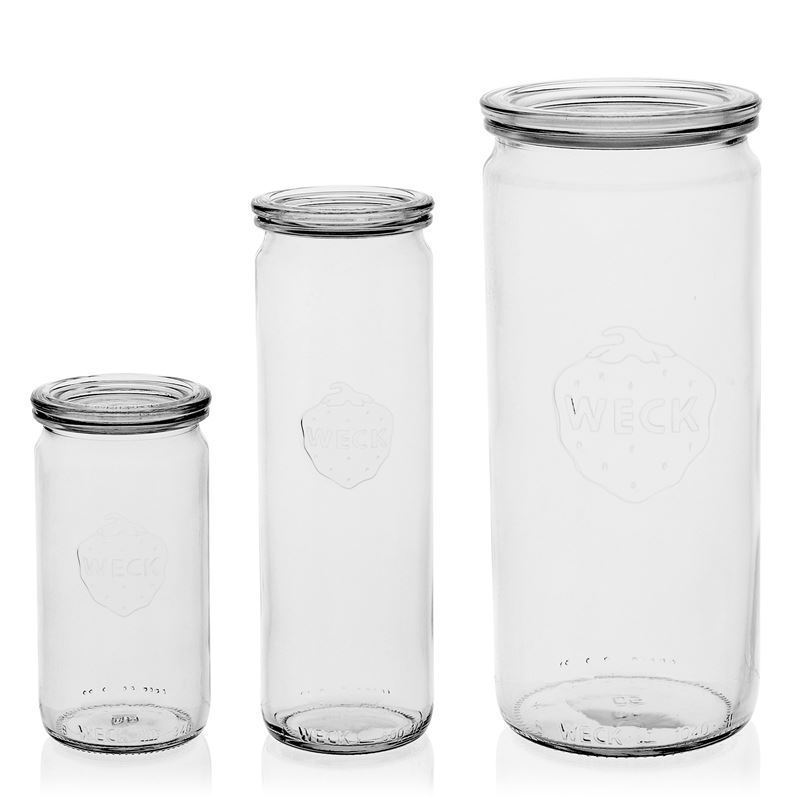 1,040 ml WECK tall cylinder jar, closure: round rim