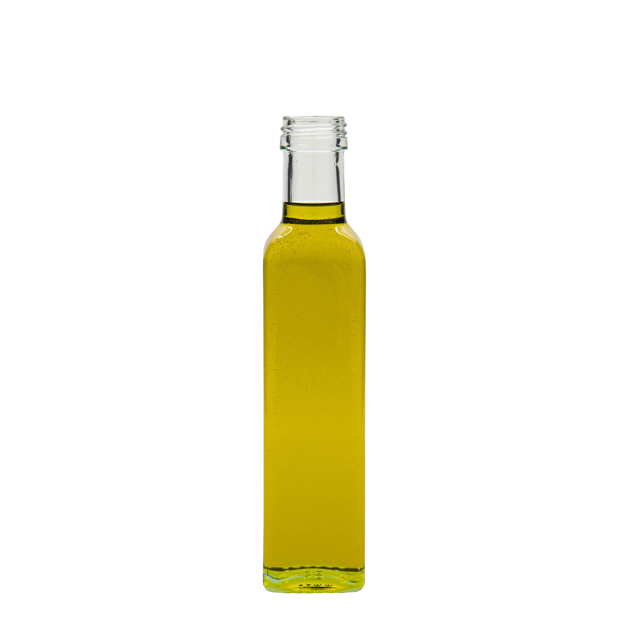 250 ml glass bottle 'Marasca', square, opening: PP 31.5 250 ml glass bottle 'Marasca', square, opening: PP 31.5