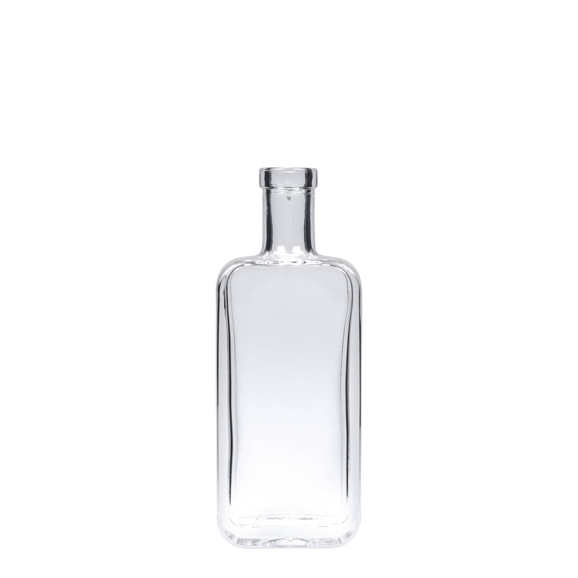 100 ml glass bottle 'Nice', rectangular, opening: cork