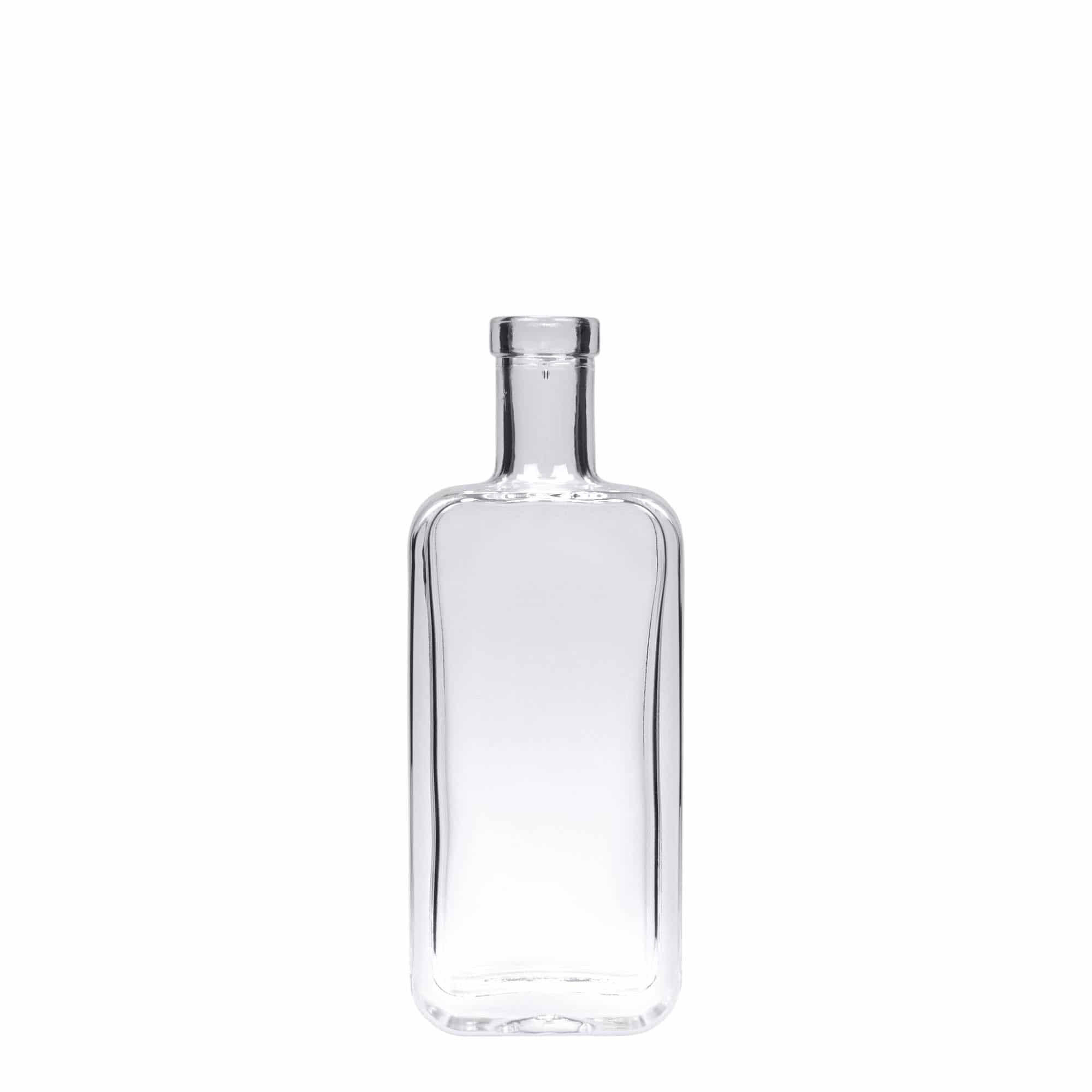 100 ml glass bottle 'Nice', rectangular, opening: cork