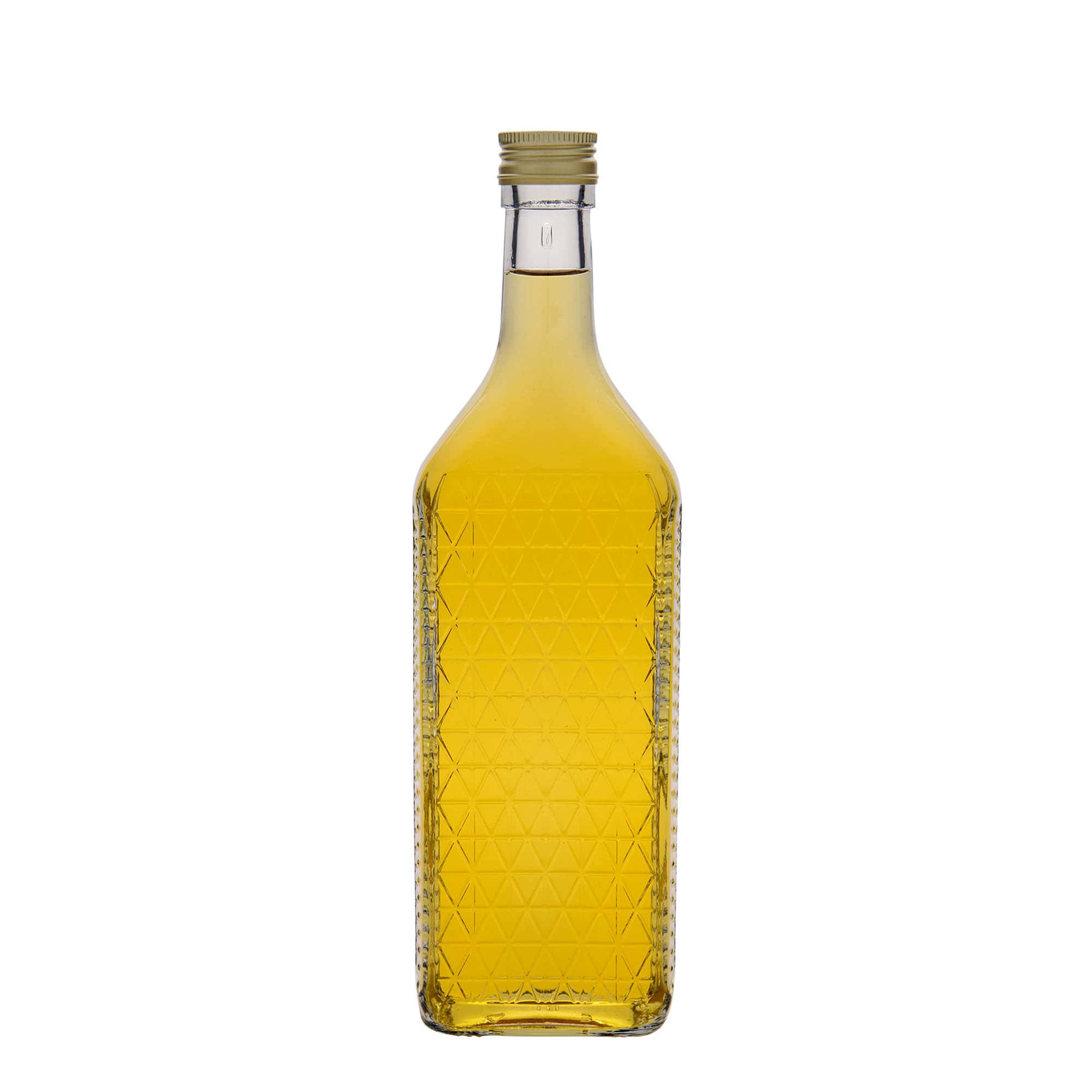 700 ml glass bottle 'Caruso', rectangular, opening: PP 31.5
