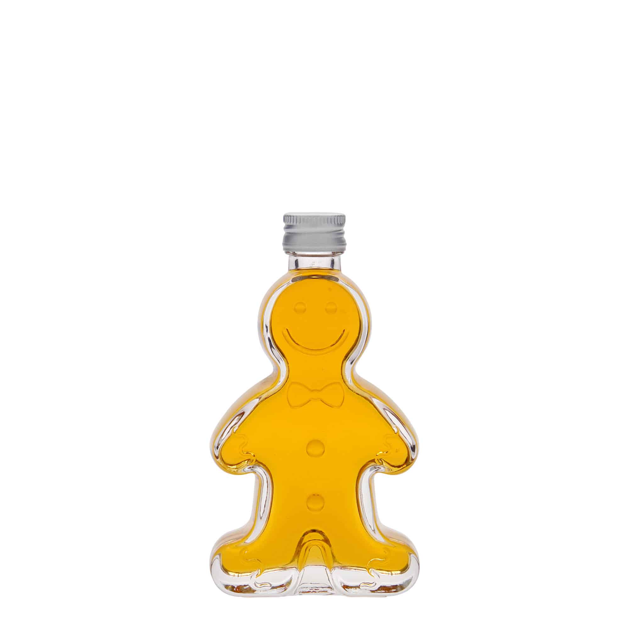 50 ml glass bottle 'Gingerbread Man', opening: PP 18