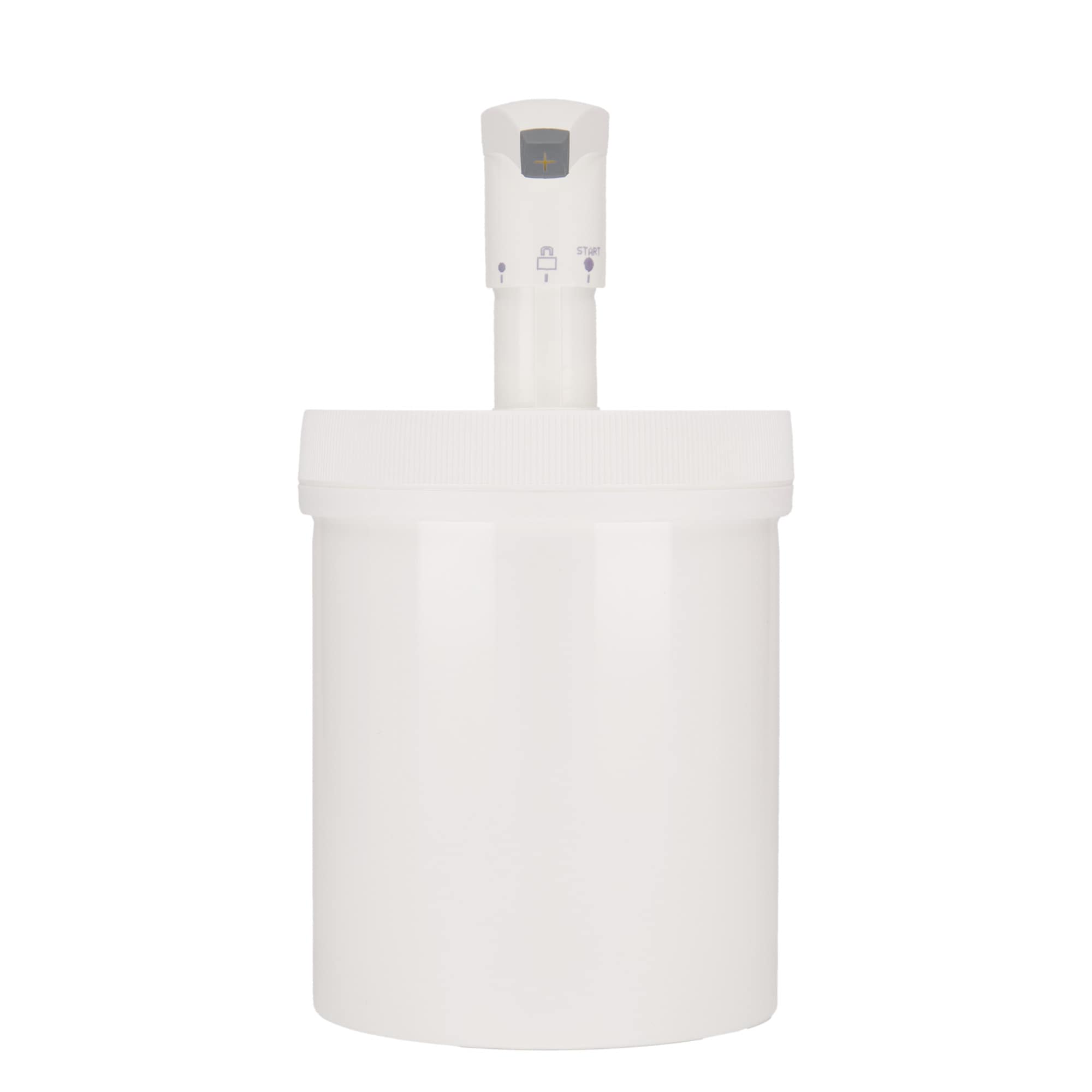1,240 ml dispenser bottle 'Securibox', PP plastic, white, opening: screw cap
