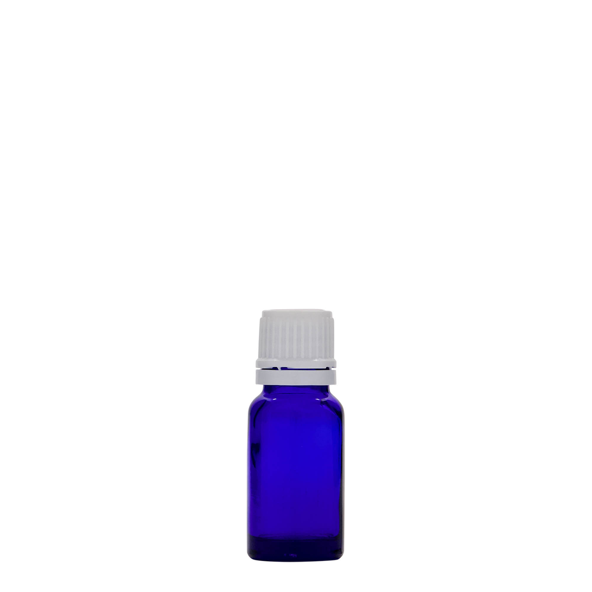 10 ml medicine bottle, glass, royal blue, opening: DIN 18 10 ml medicine bottle, glass, royal blue, opening: DIN 18