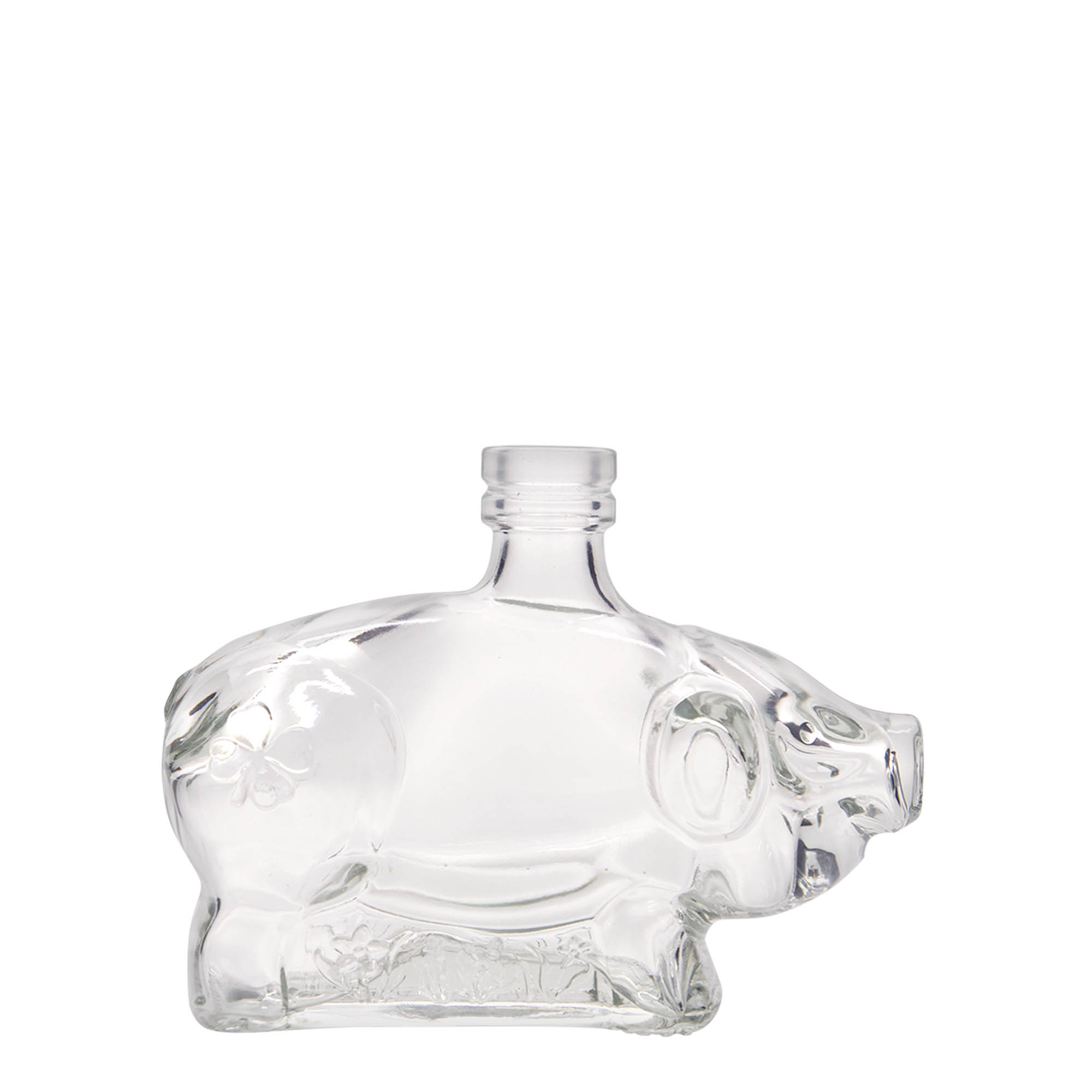 200 ml glass bottle 'Lucky Piglet', opening: cork 200 ml glass bottle 'Lucky Piglet', opening: cork