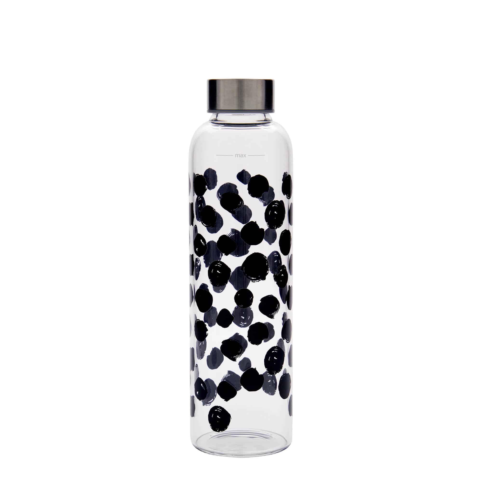 500 ml water bottle 'Perseus', print: black dots, closure: screw cap