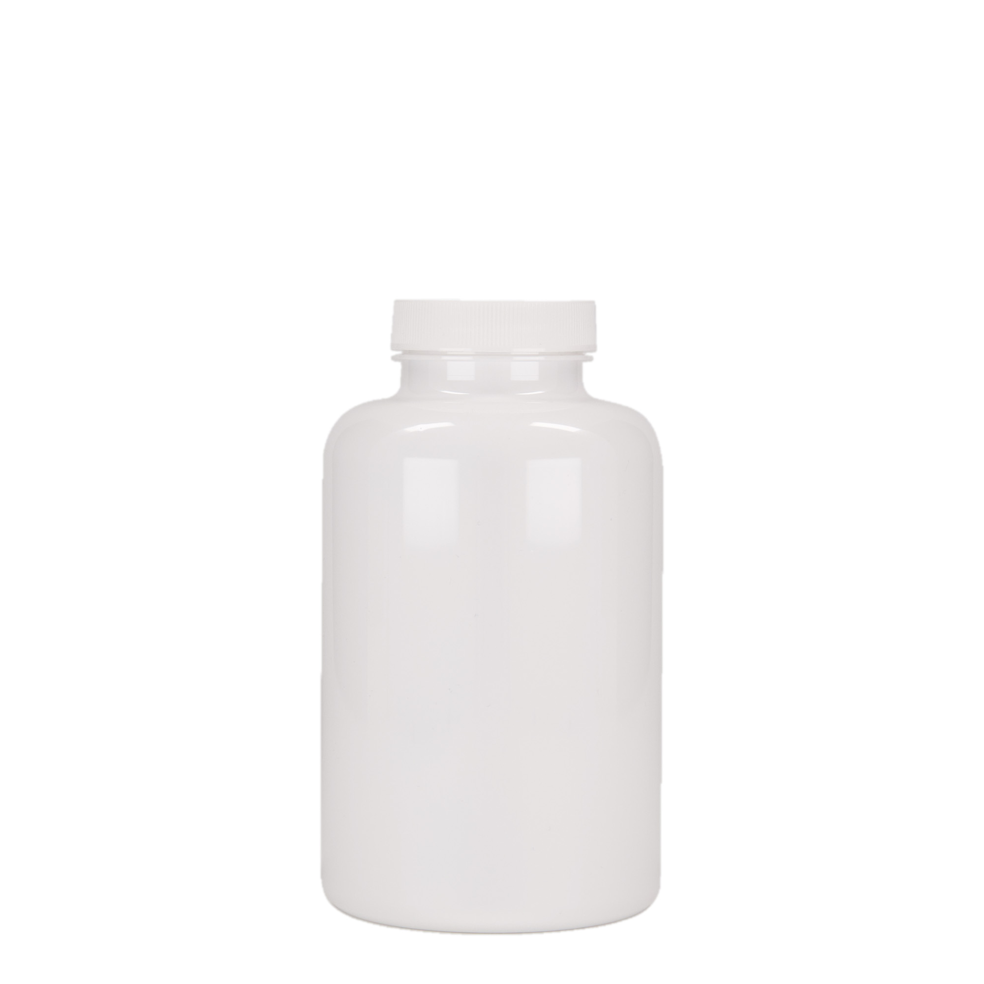 500 ml PET container, plastic, white, opening: 45/400 500 ml PET container, plastic, white, opening: 45/400