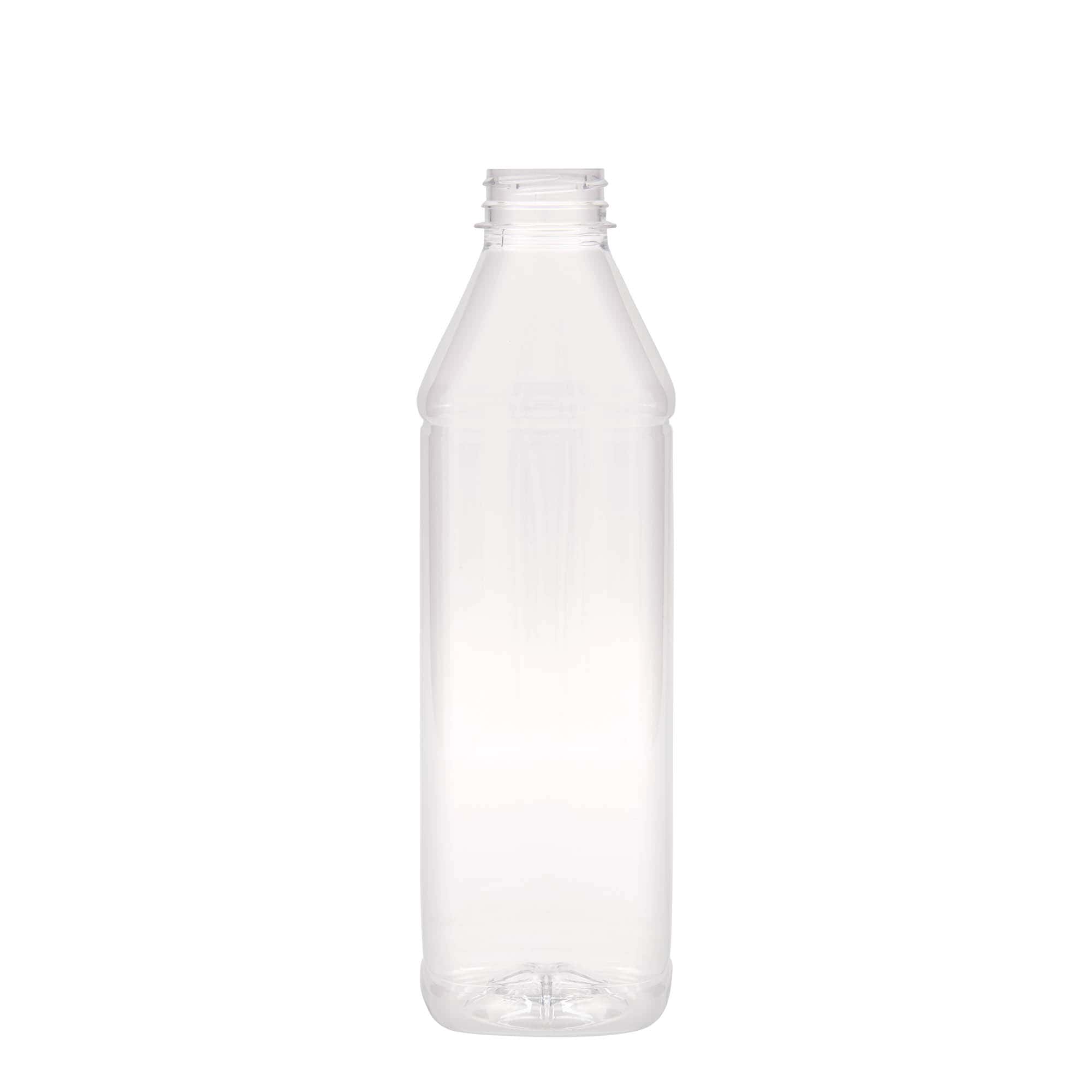 1,000 ml PET bottle 'Milk and Juice Carré', square, plastic, opening: 38 mm