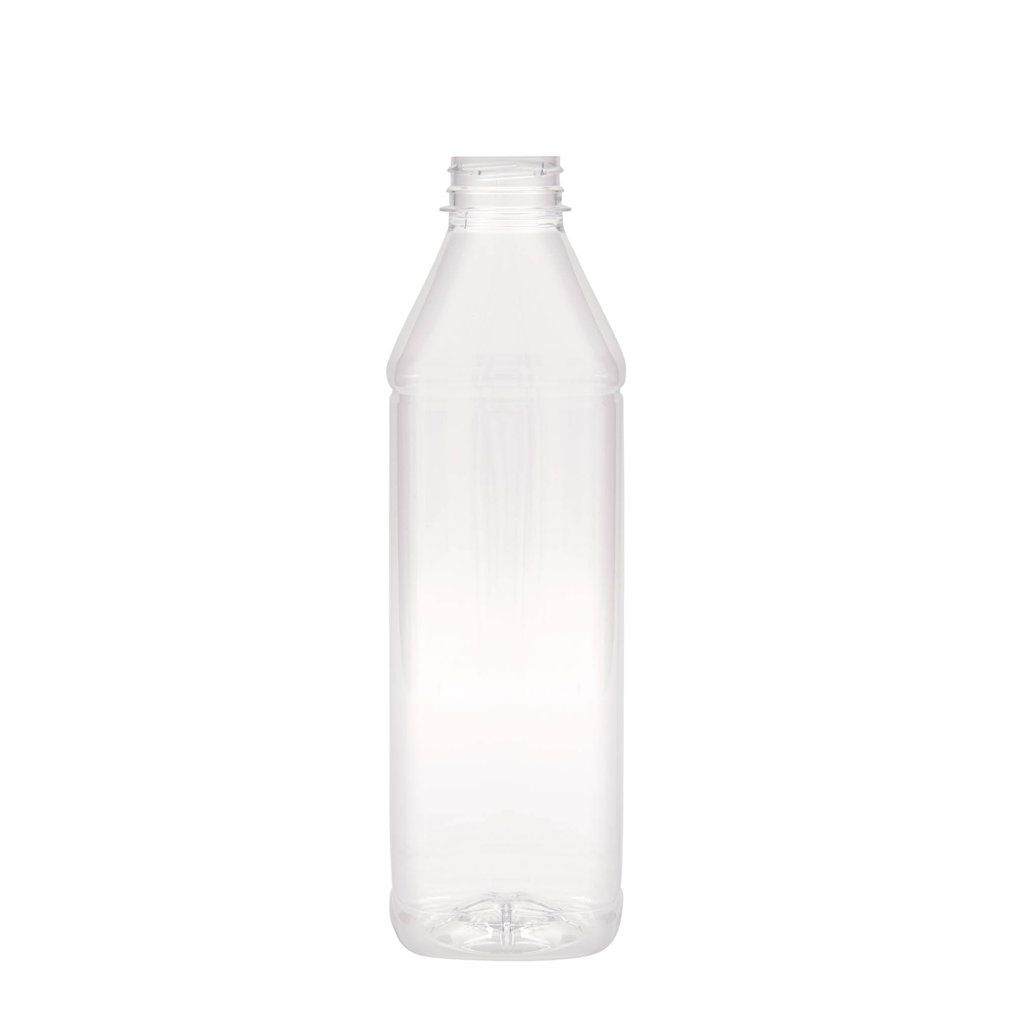 1,000 ml PET bottle 'Milk and Juice Carré', square, plastic, opening: 38 mm 1,000 ml PET bottle 'Milk and Juice Carré', square, plastic, opening: 38 mm