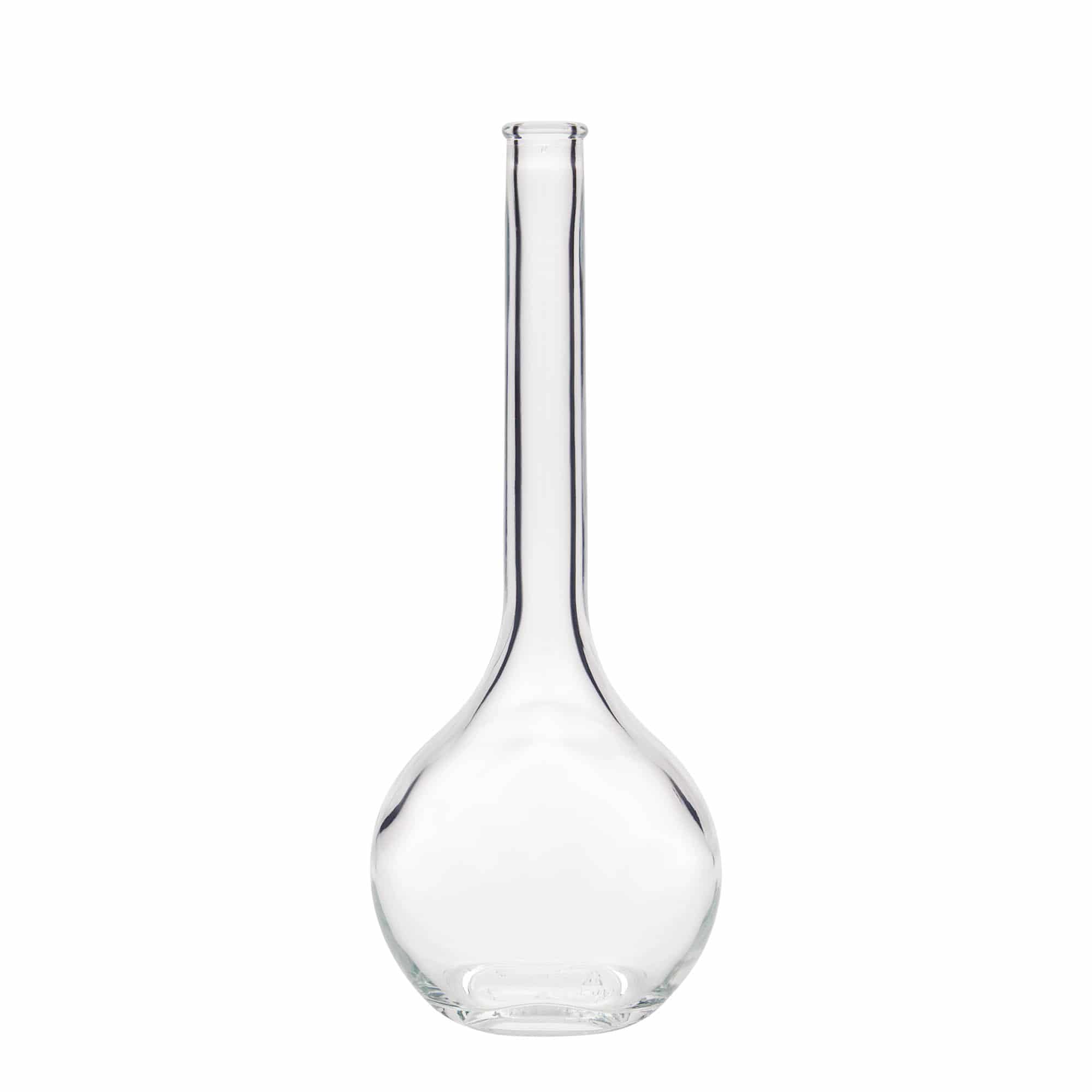 500 ml glass bottle 'Contessa', oval, opening: cork