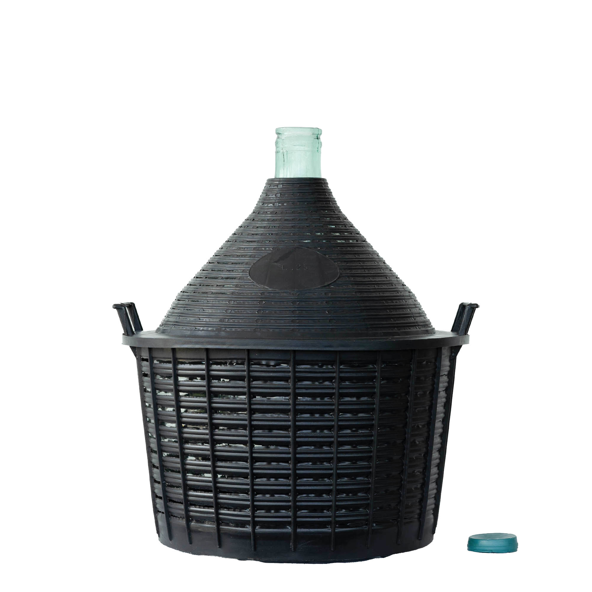 25 l balloon bottle narrow neck, glass, opening: slip lid 25 l balloon bottle narrow neck, glass, opening: slip lid