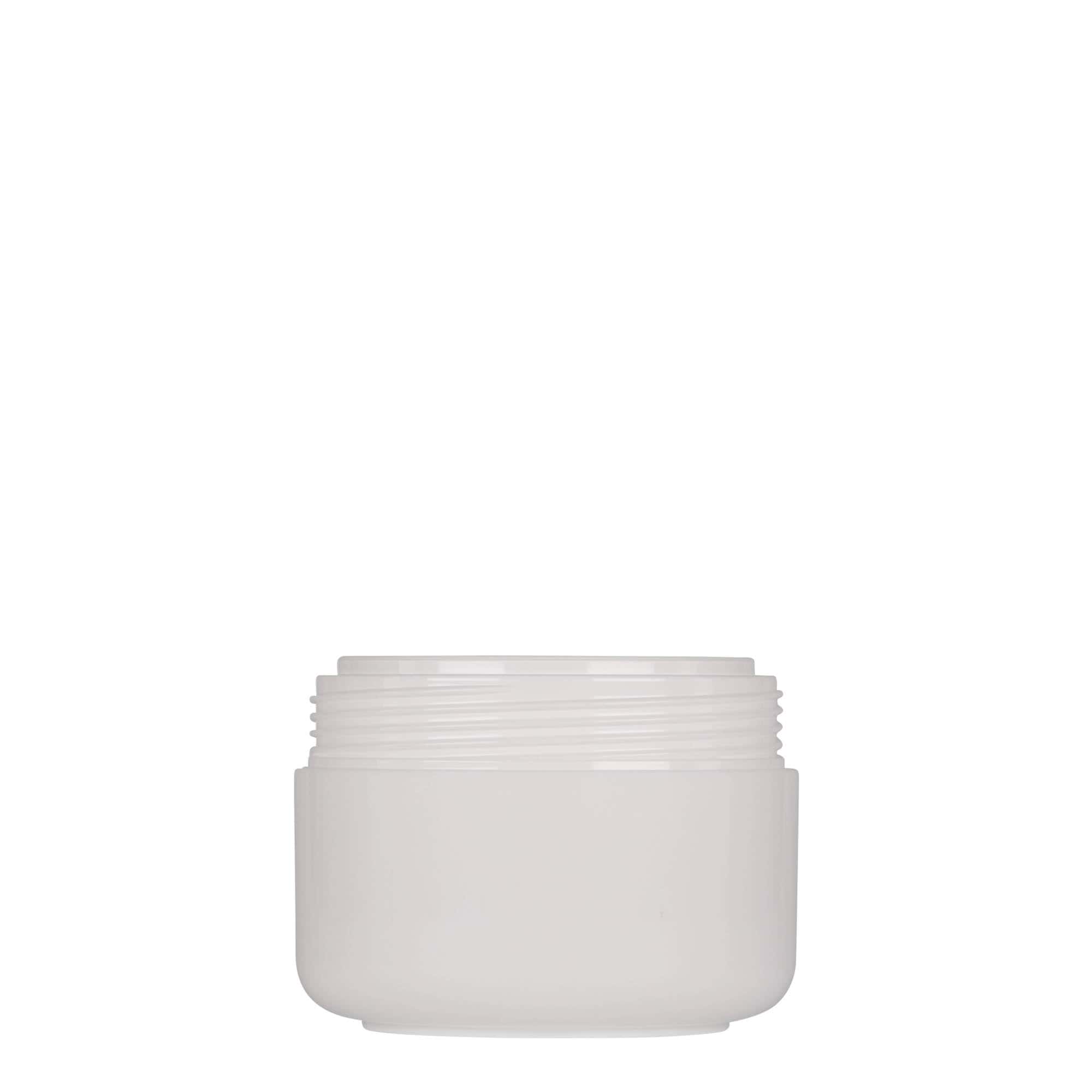 100 ml plastic jar 'Bianca', PP, white, opening: screw cap