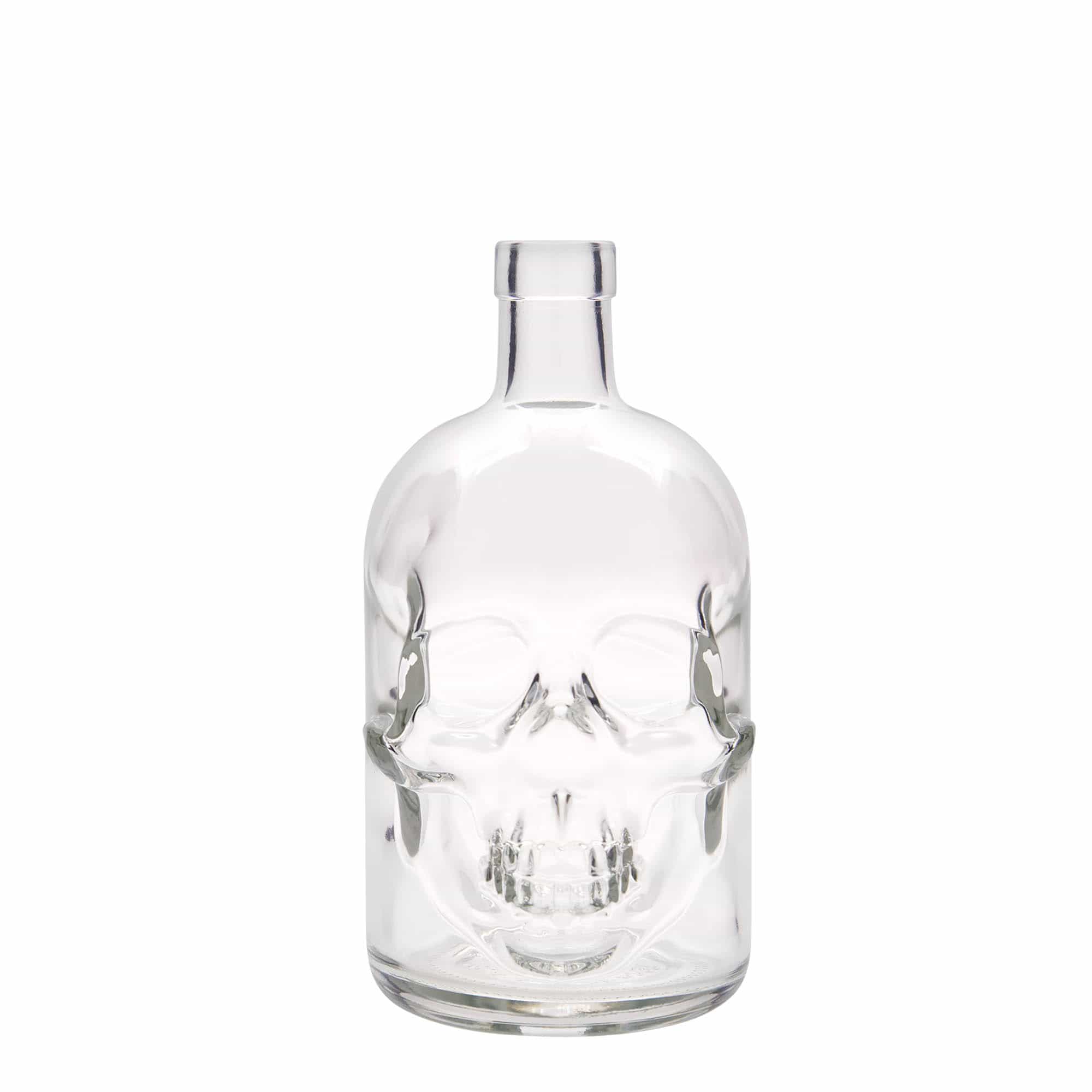 700 ml glass bottle 'Skull', opening: cork 700 ml glass bottle 'Skull', opening: cork